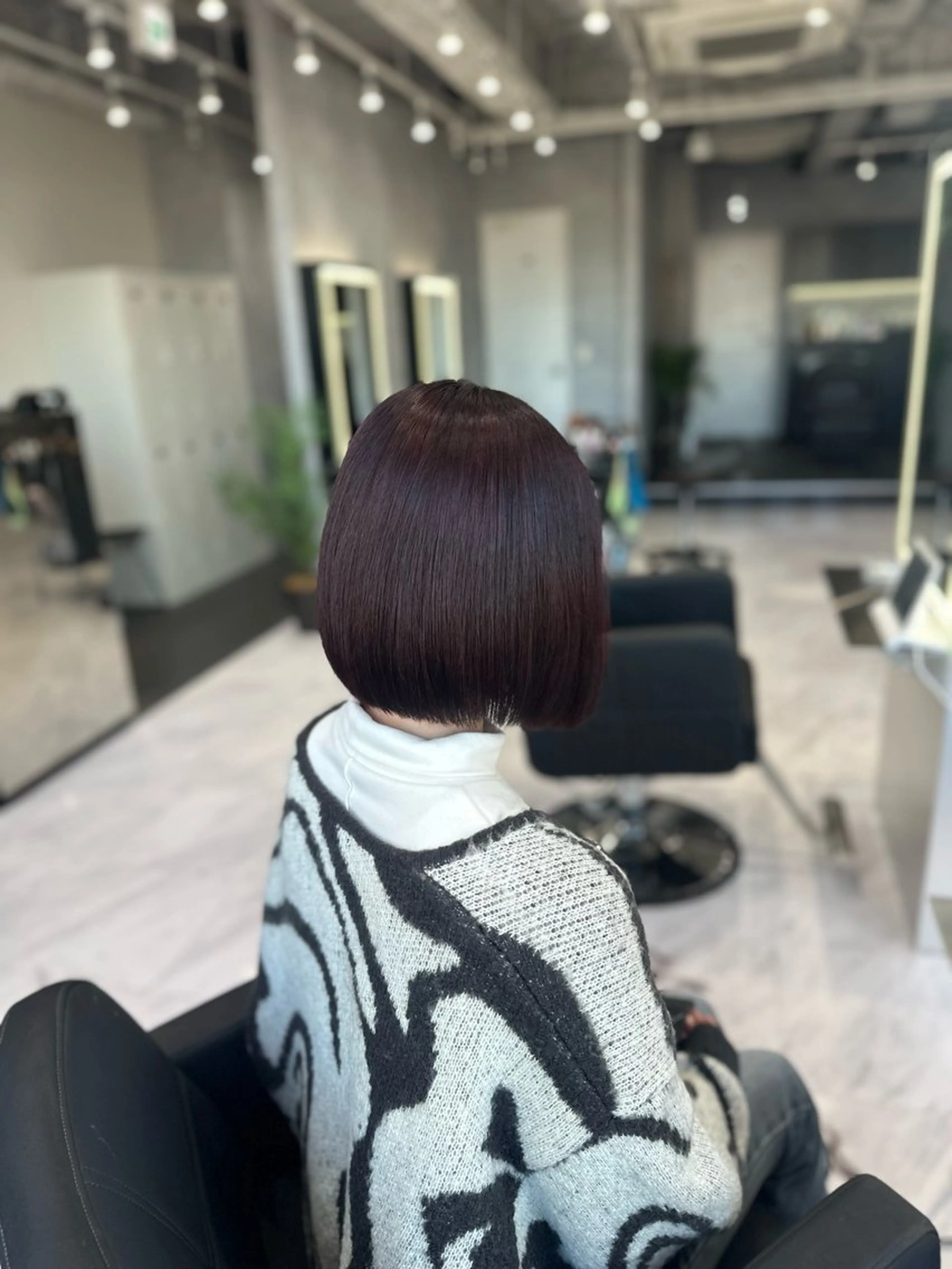 ショート カラー レッドカラー 中村 さきのヘアスタイル