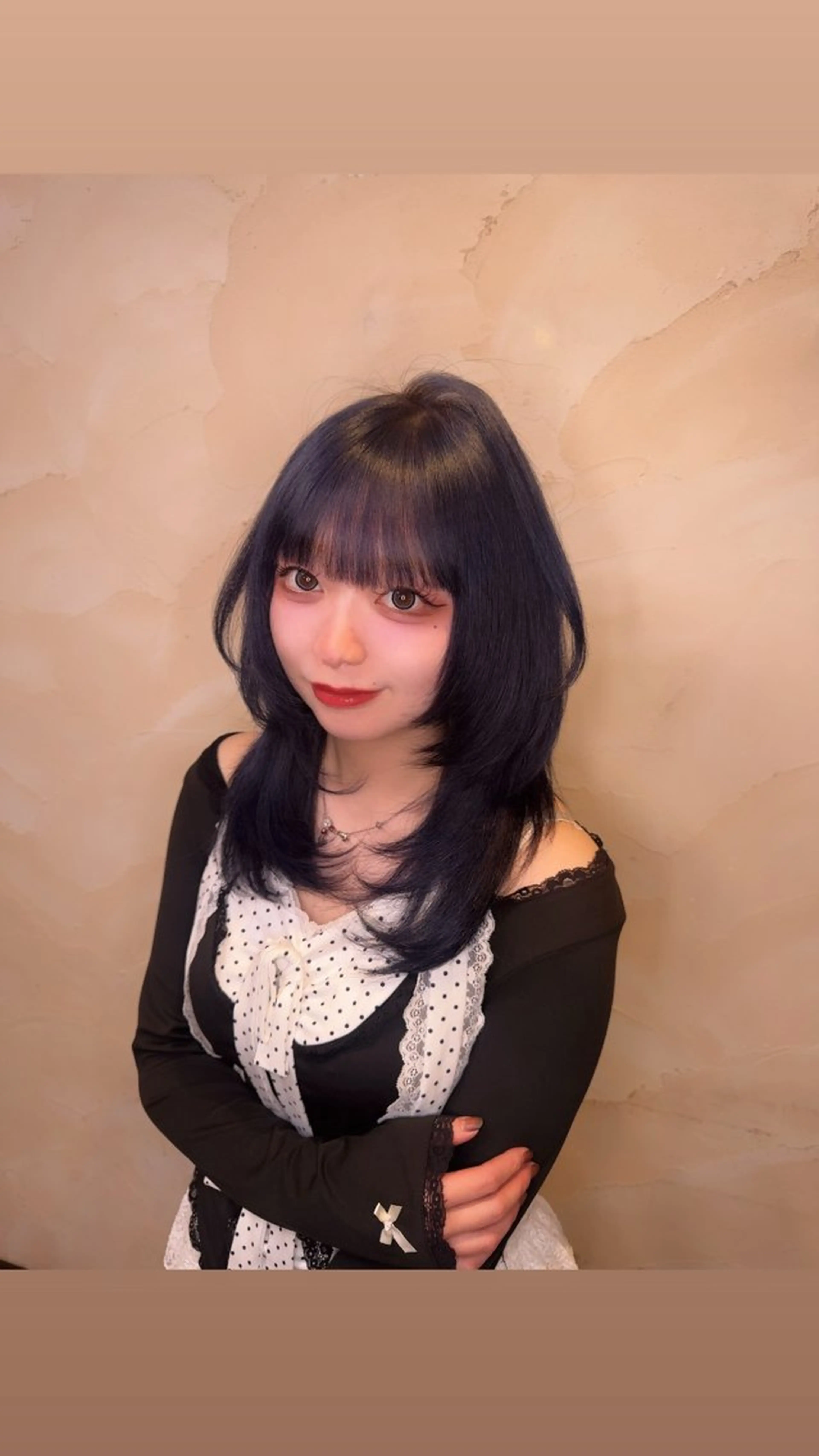 セミロング ヘアカラー 松村 舞桜のヘアスタイル