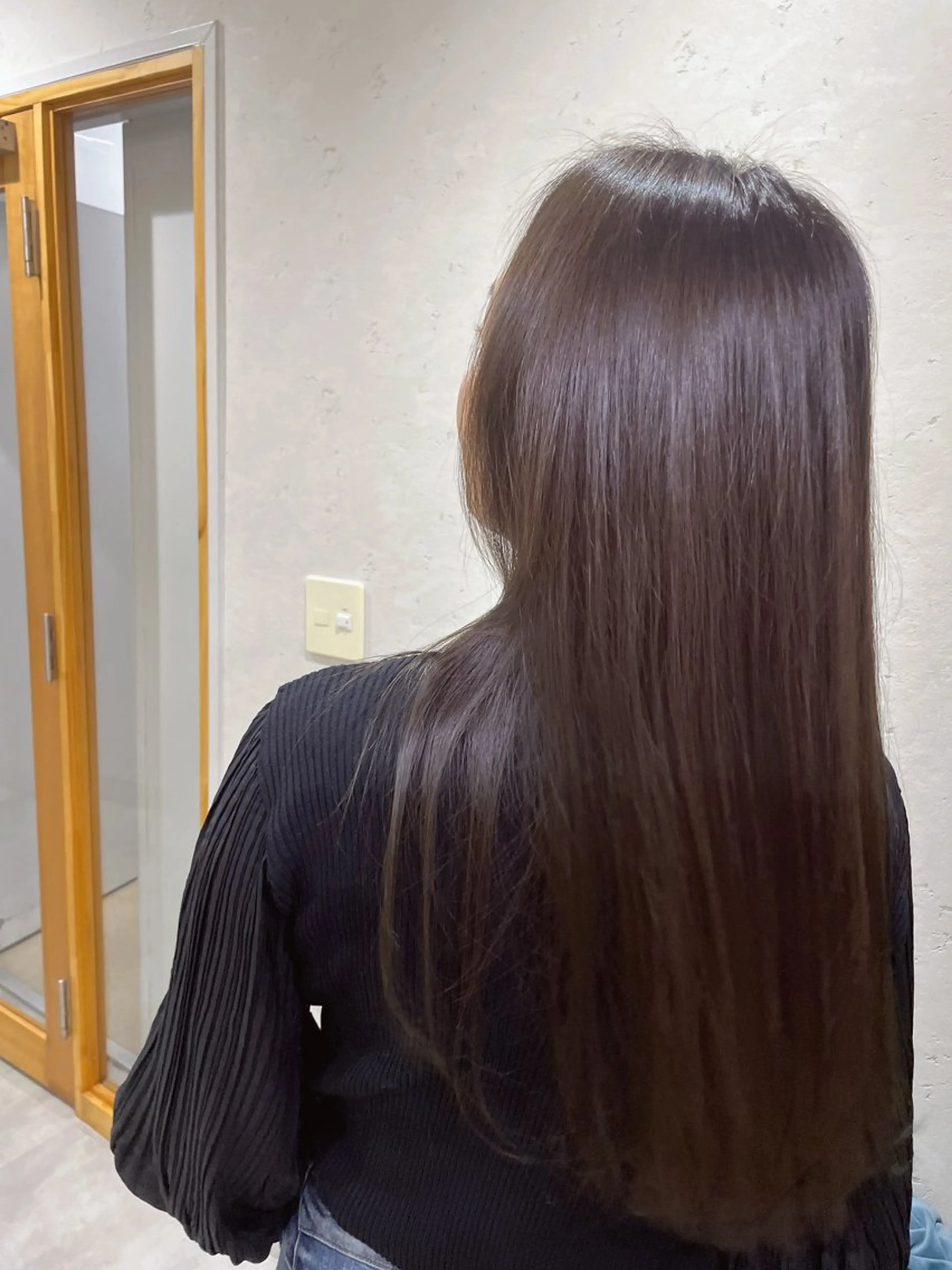 ロング カット ヘアカラー トリートメント 堤 佳乃華のヘアスタイル