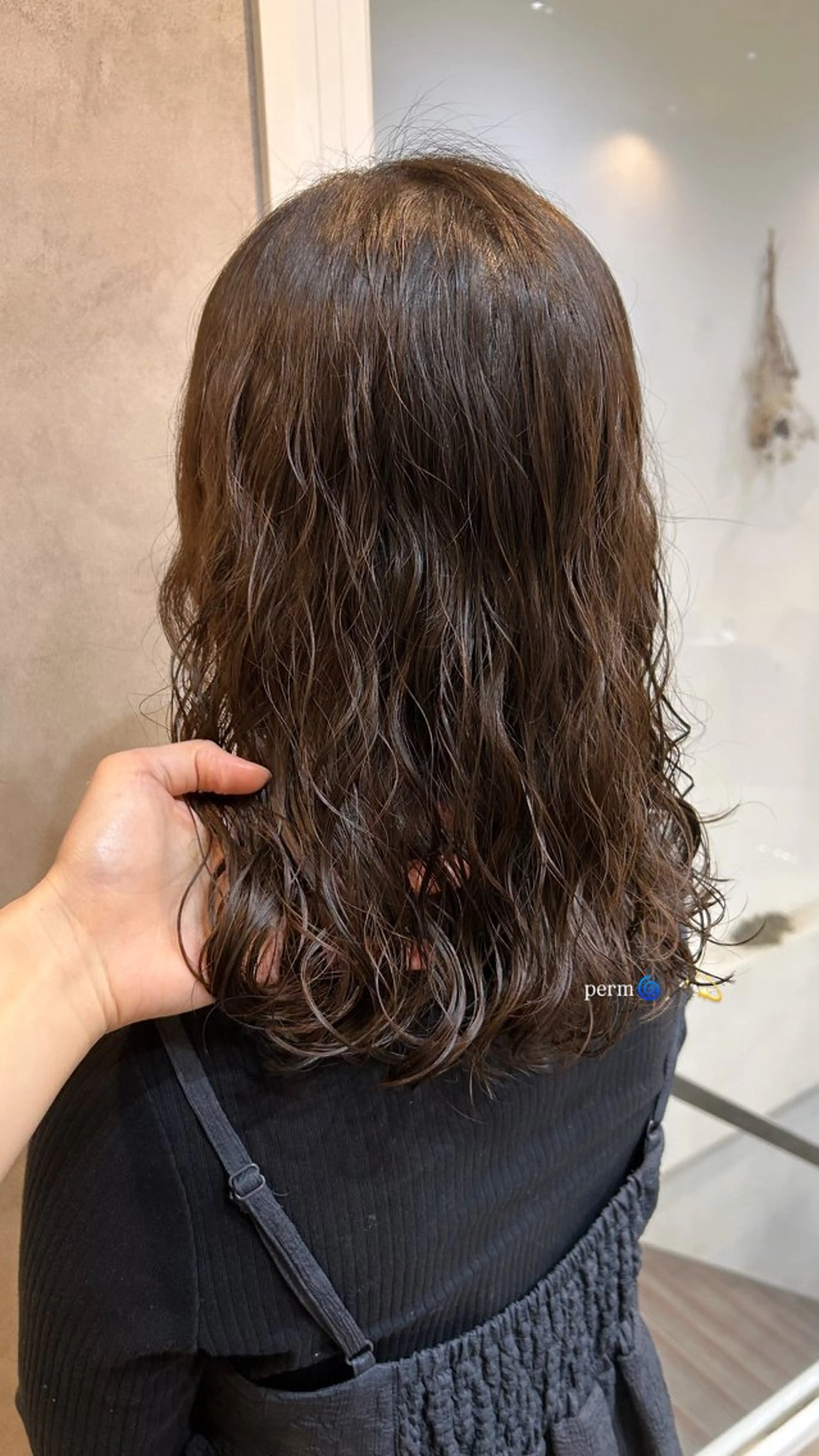 セミロング パーマ カット パーマ silk🕯 hikaruのヘアスタイル