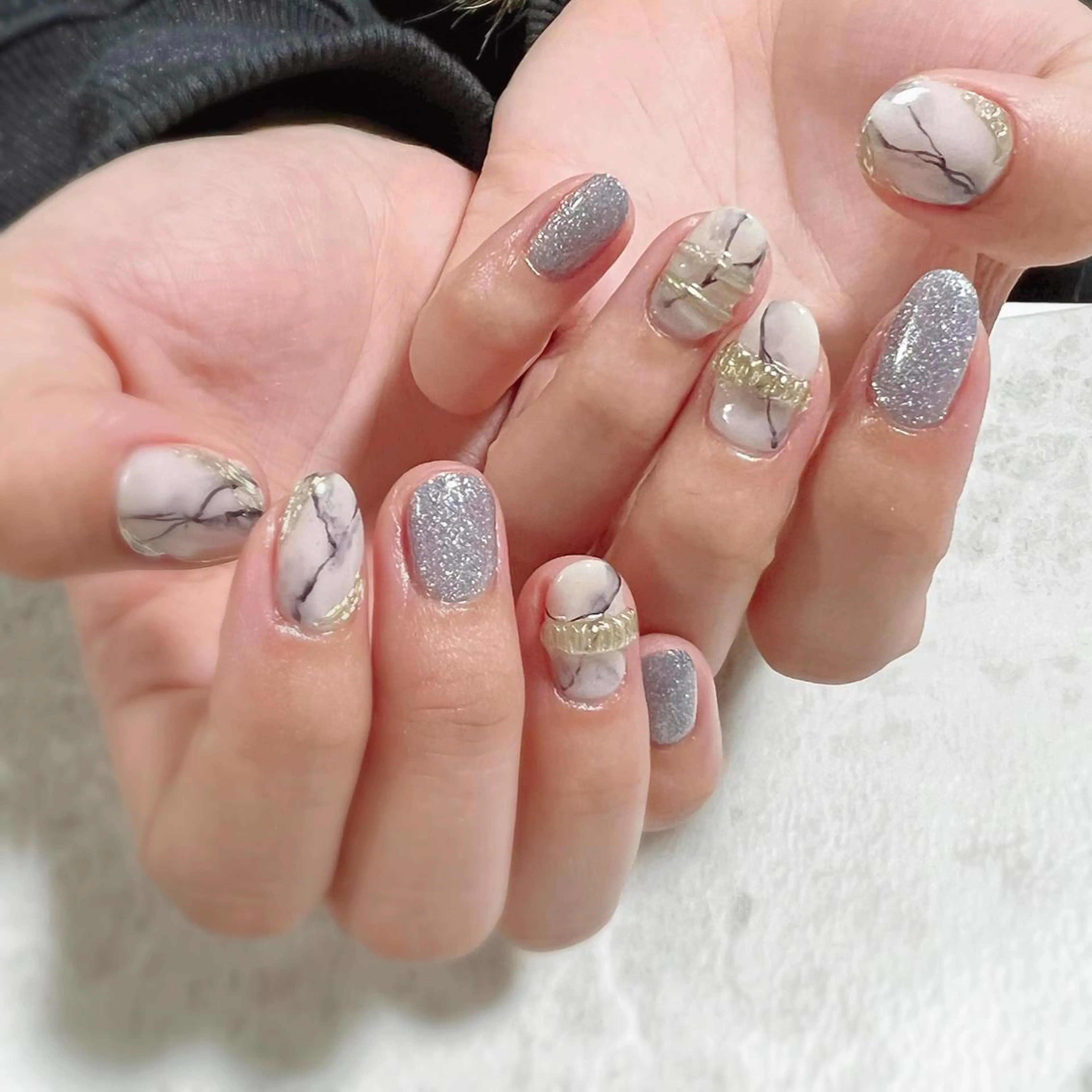ネイル マグネットネイル 大理石ネイル(マーブル) nail salon Regaosのネイルデザイン