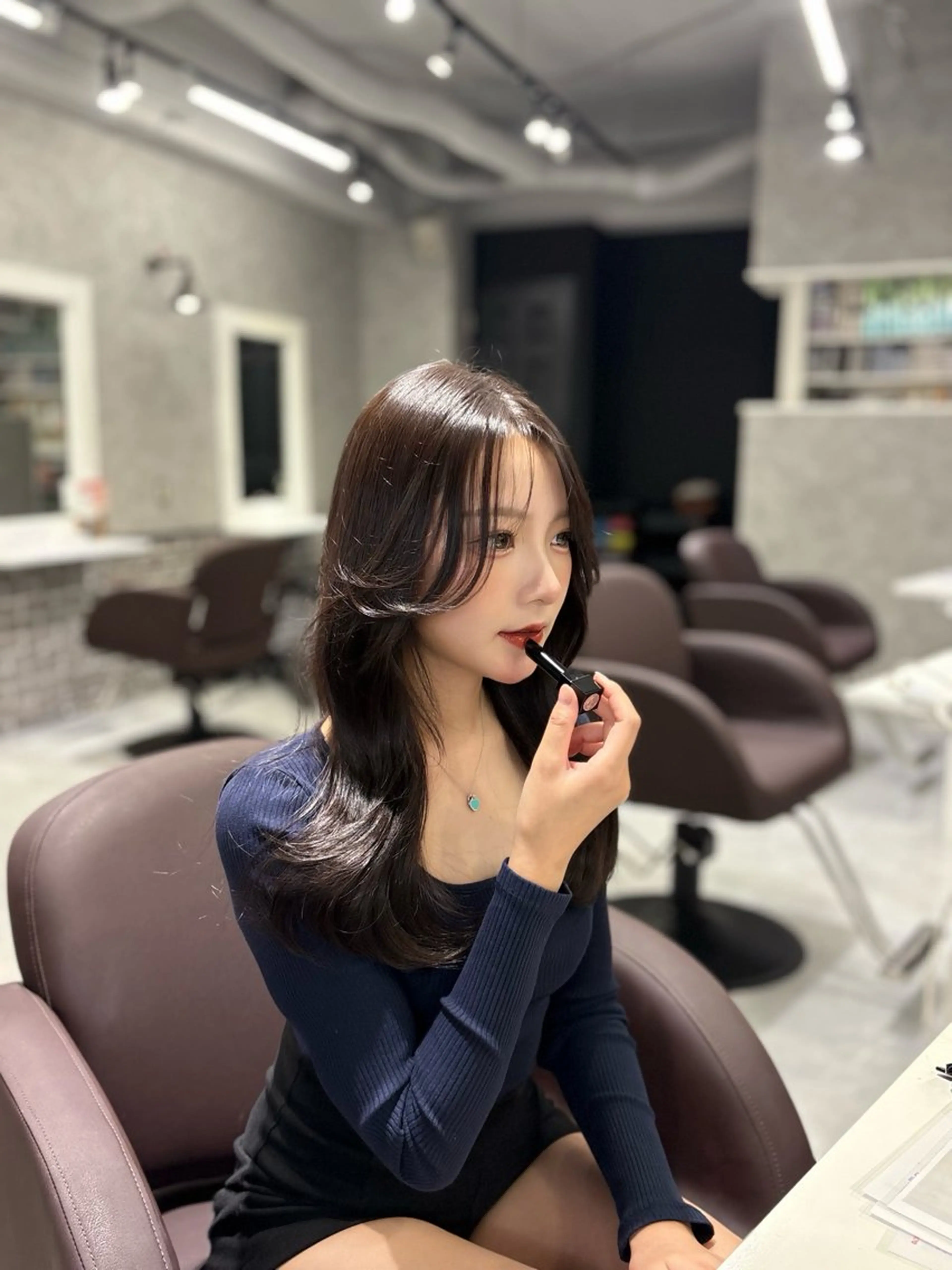 セミロング 髪質改善 トリートメント カット ヘアカラー トリートメント あい❤︎ /髪質改善/韓国巻きのヘアスタイル