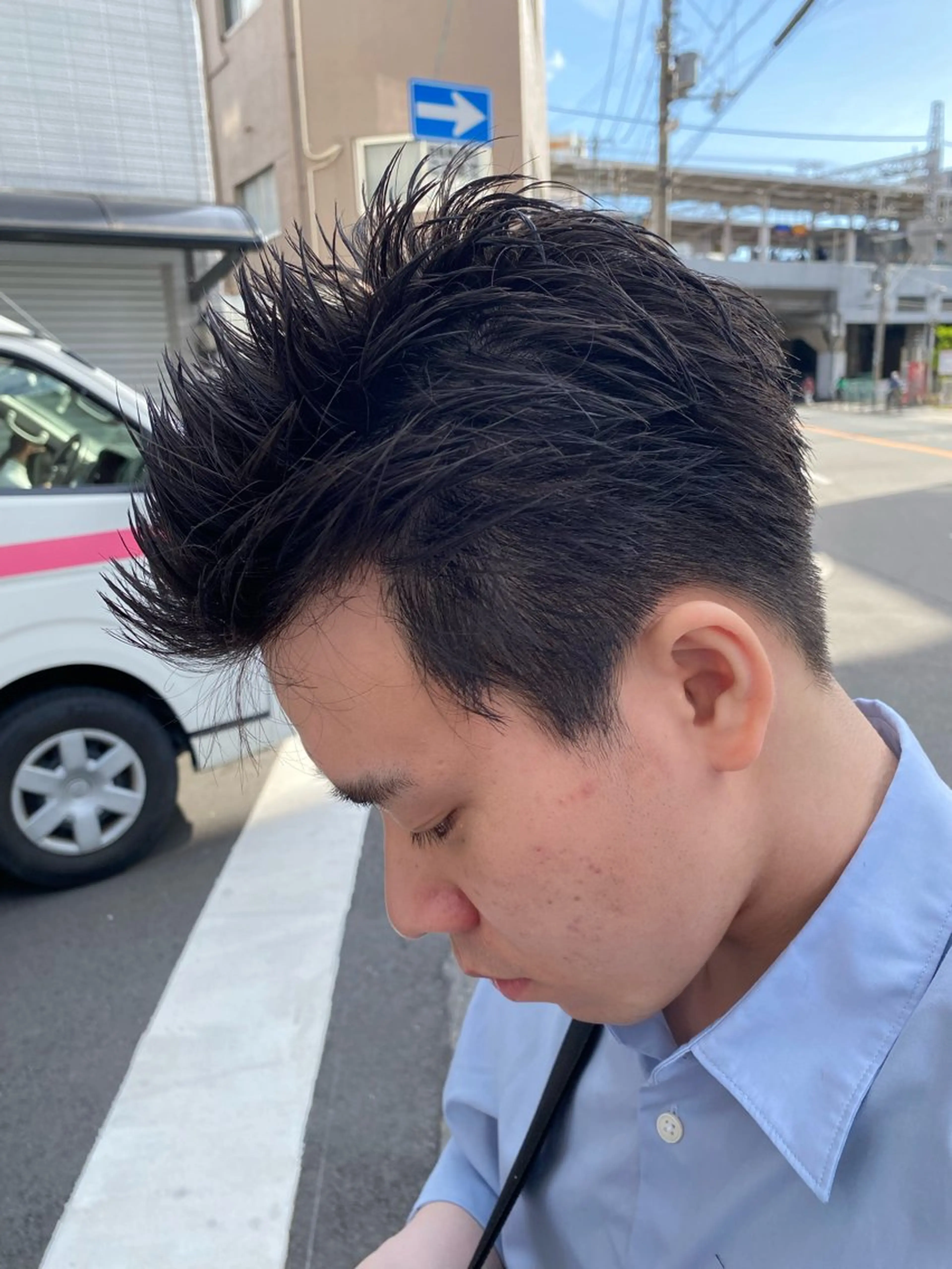 ショート メンズ メンズカット０円 モデル募集野田阪神のヘアスタイル