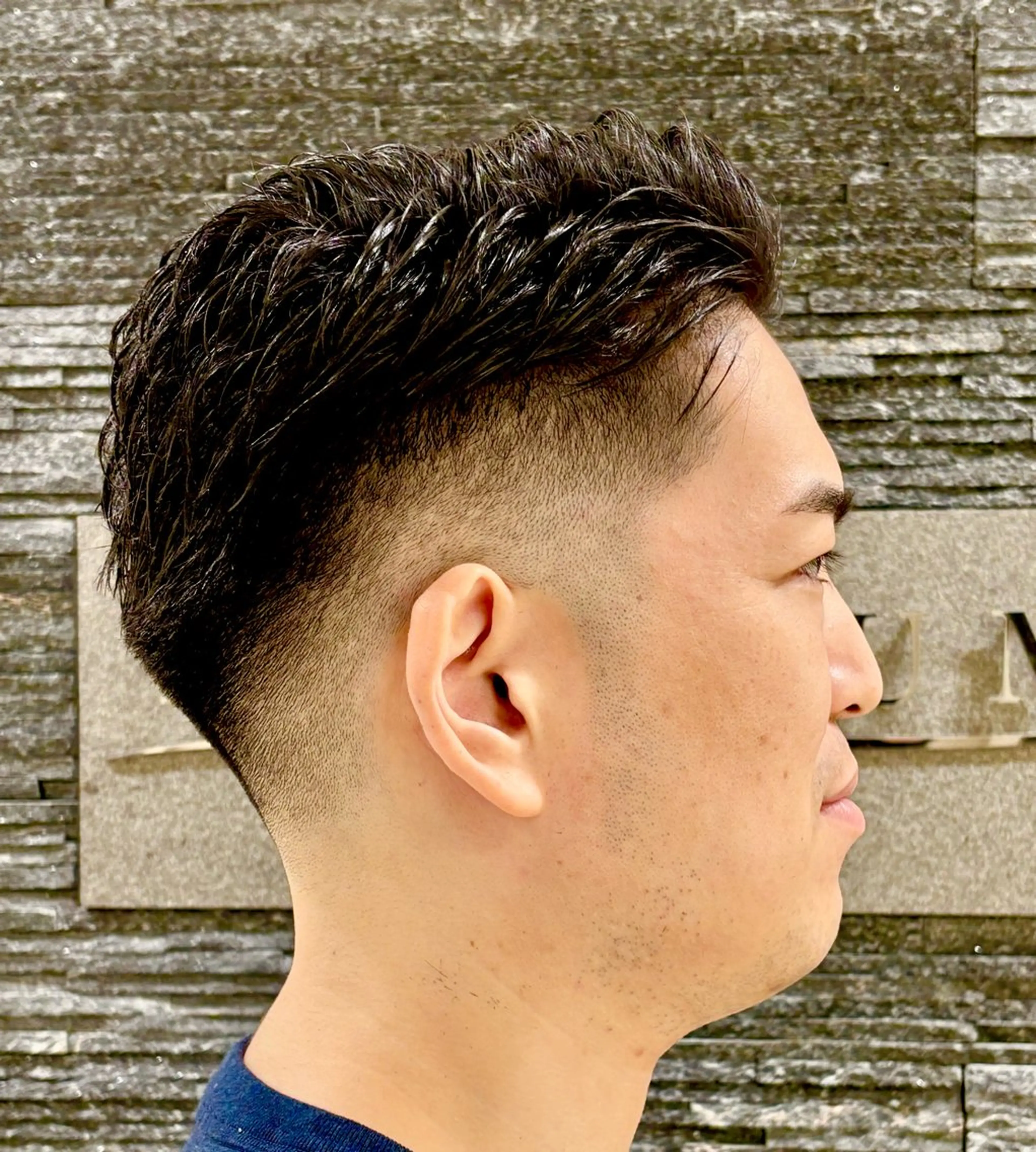 ショート メンズ フェードカット 七三 藤沼 唯斗※注意事項必読※のヘアスタイル