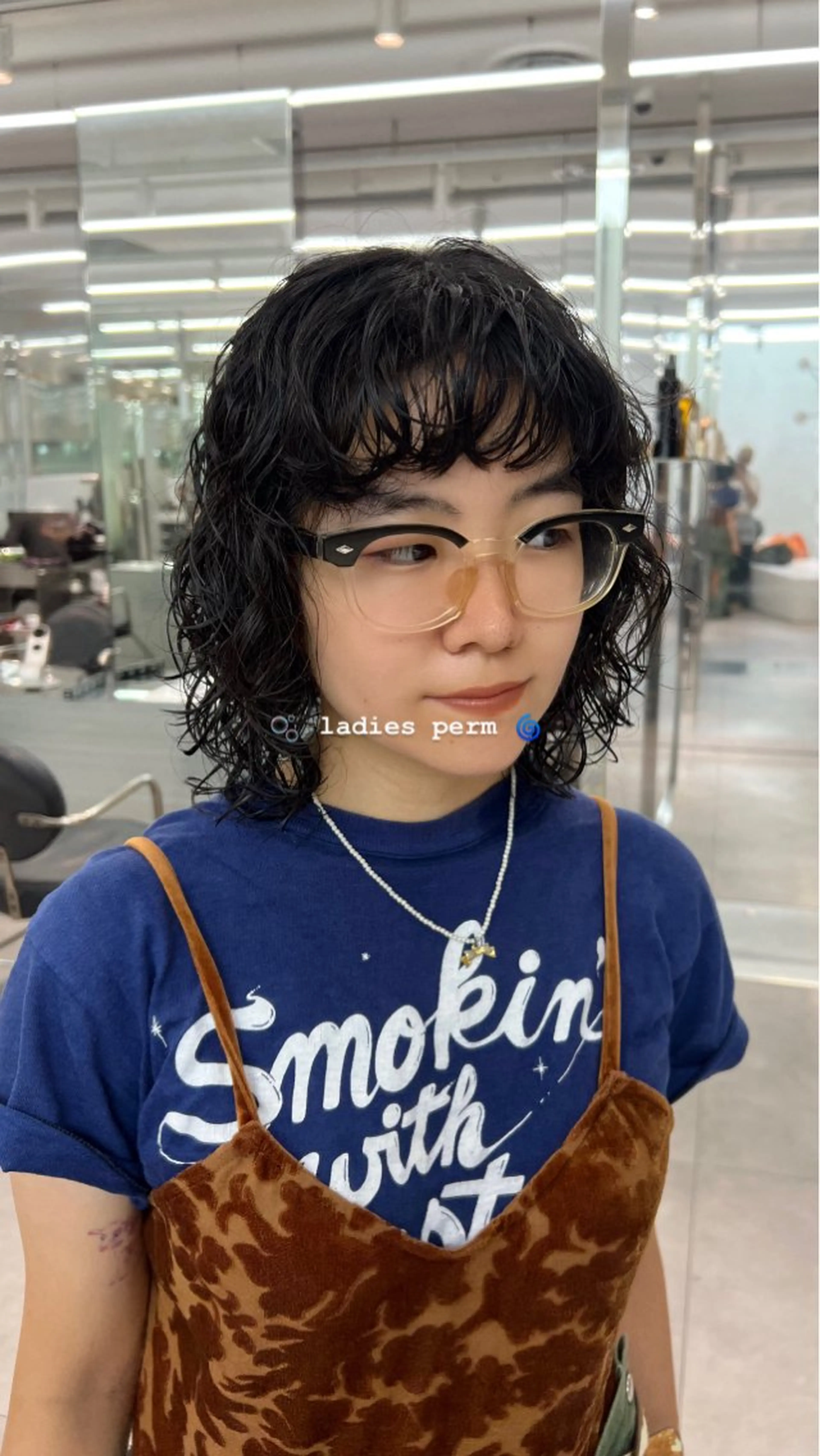 ミディアム パーマ ミディアムパーマ スパイラルパーマ レイヤー特化/渋谷 rinのヘアスタイル