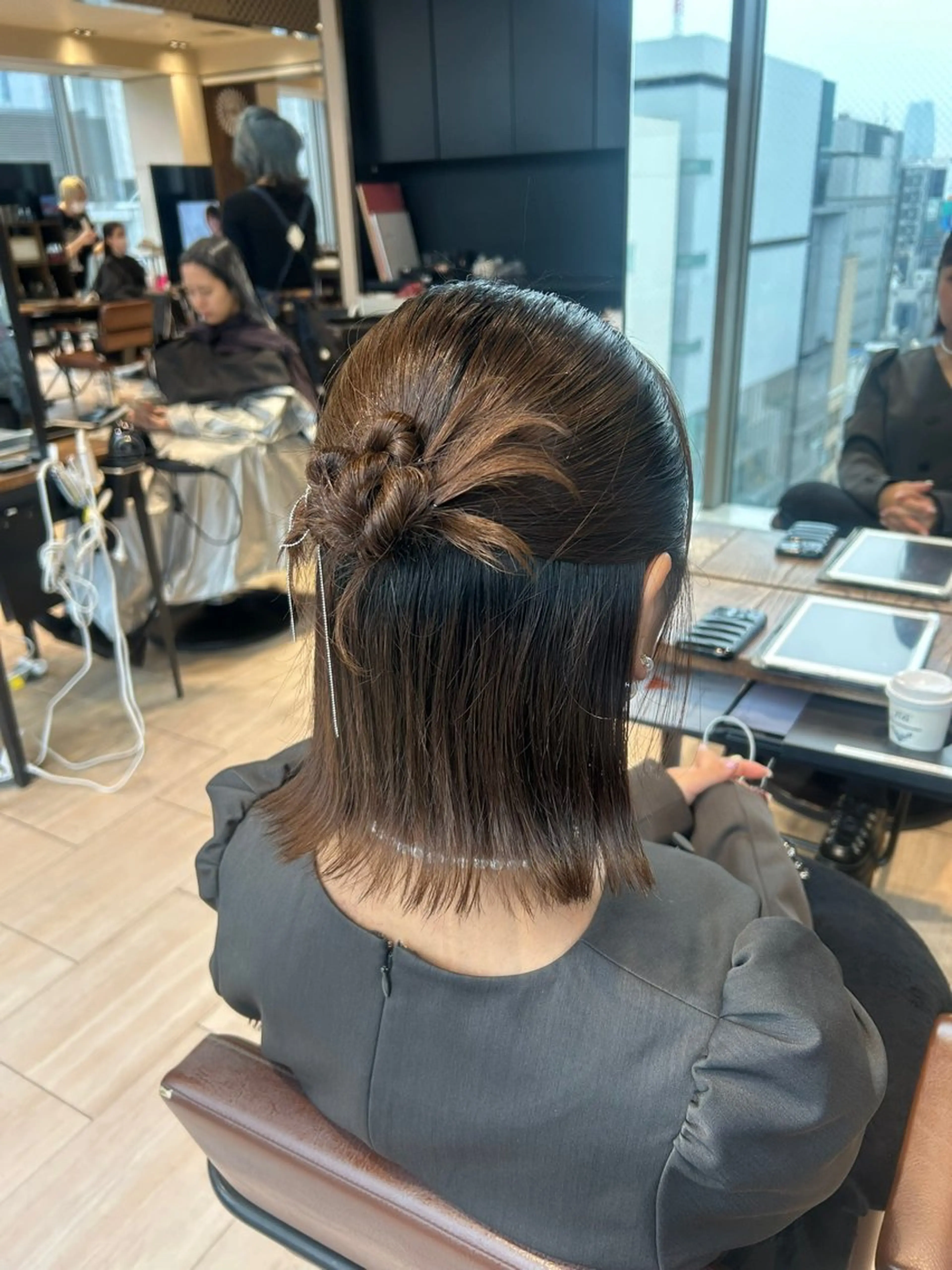 ショート ヘアセット 🌼大竹美侑/顔まわ りカット/レイヤーのヘアスタイル