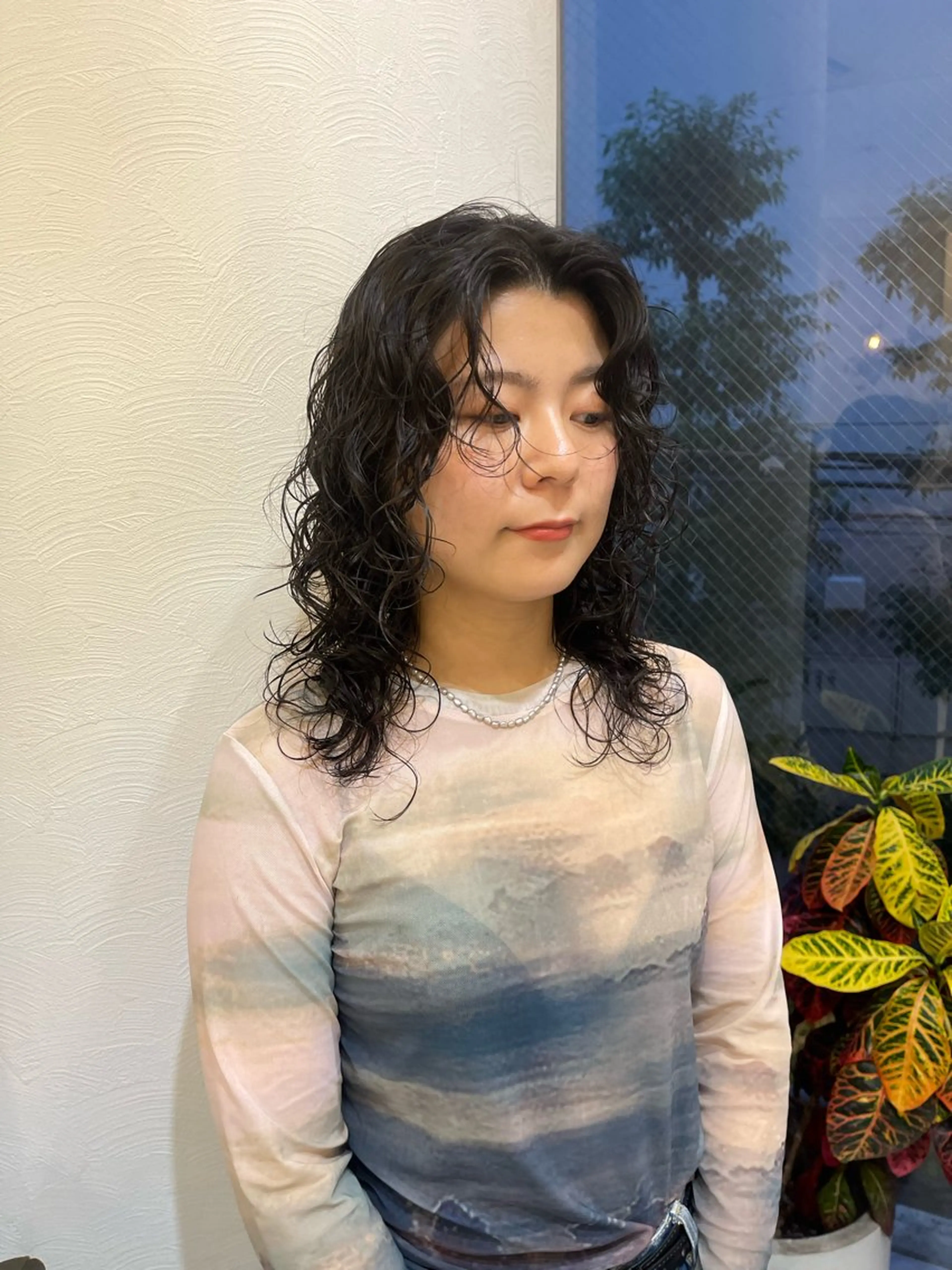 ミディアム パーマ ミディアムパーマ ウルフカット カット パーマ トリートメント 丁寧なカウンセリング 🌿KENTA🌿のヘアスタイル