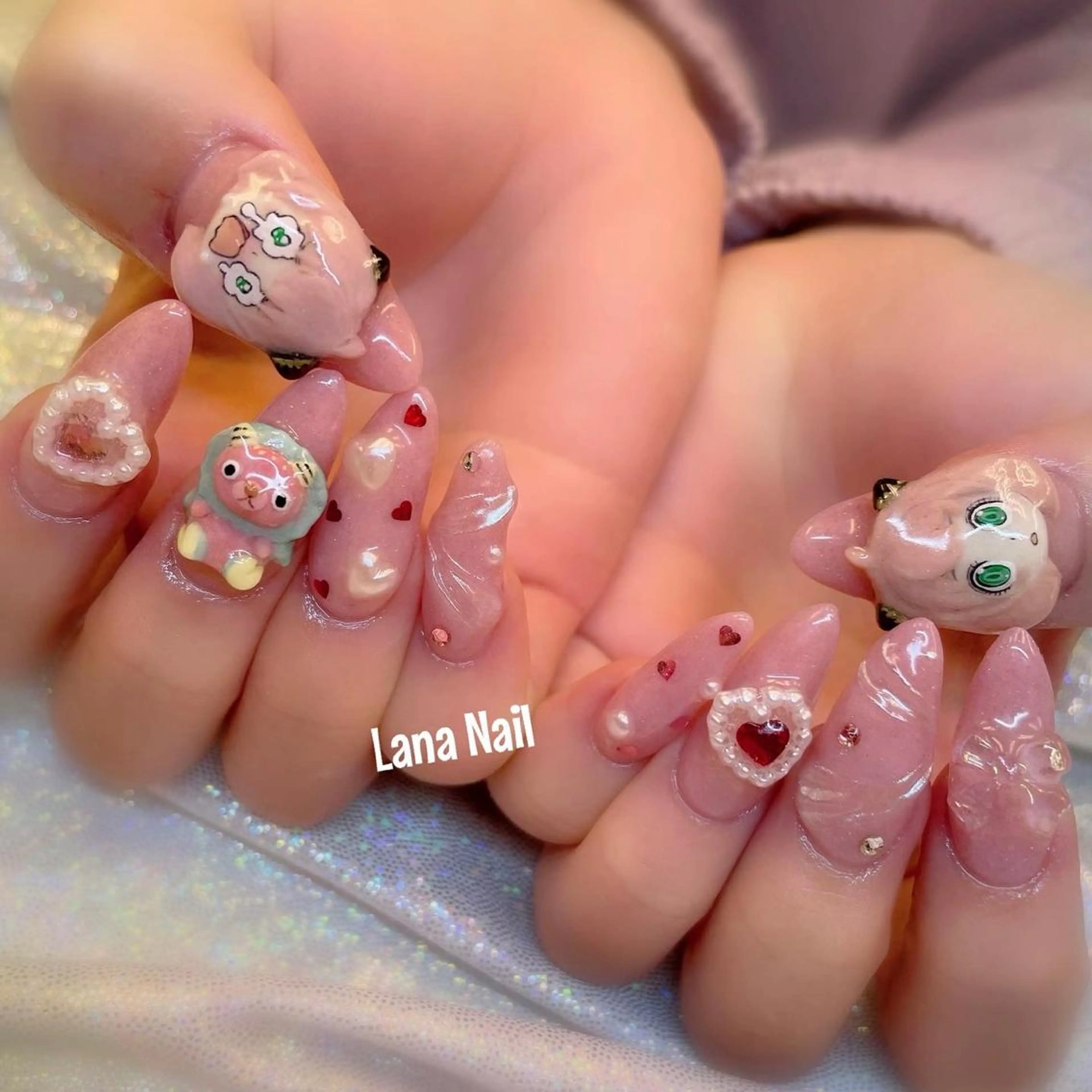 ネイル スカルプネイル Lana Nailのネイルデザイン
