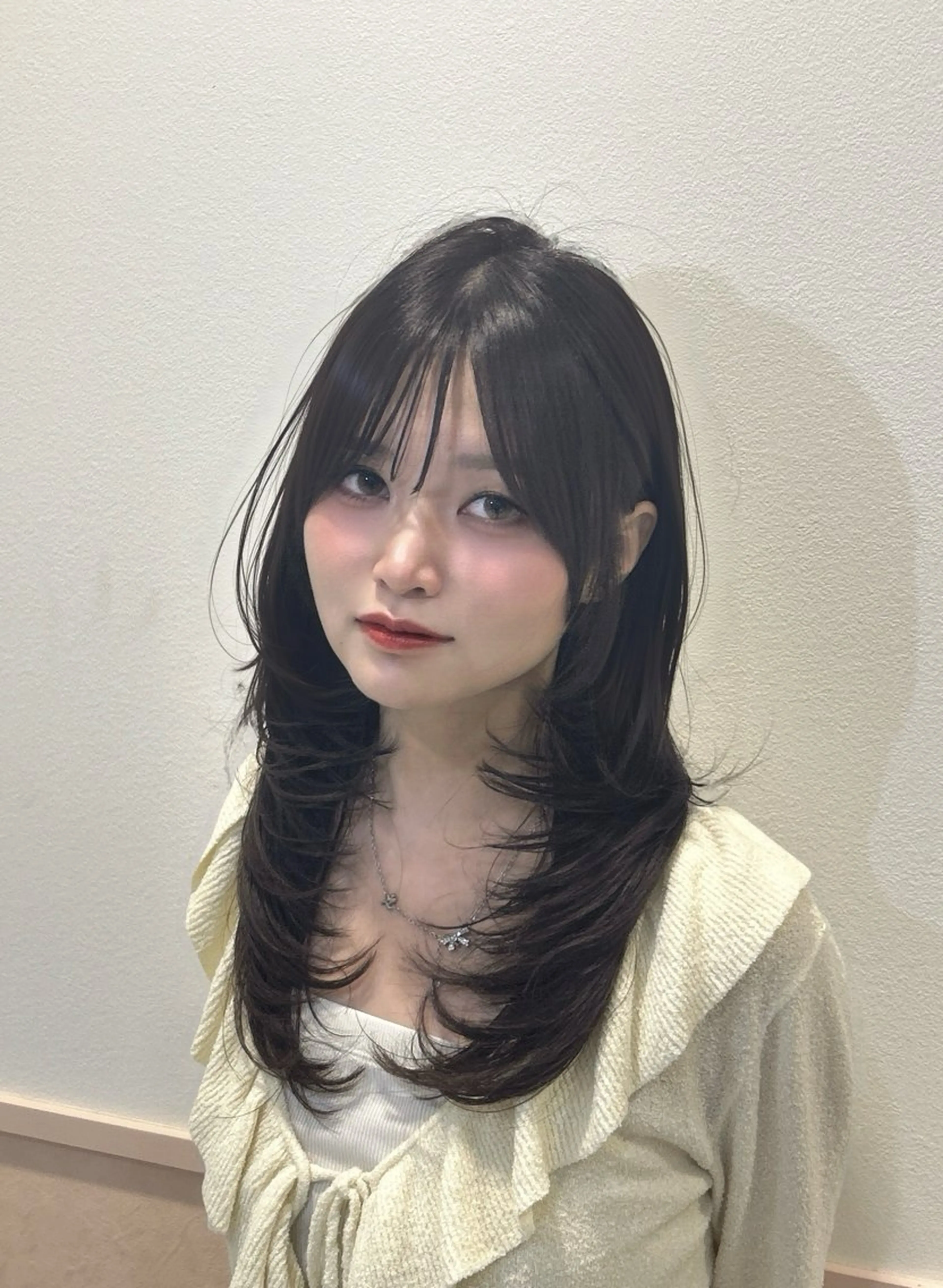 ロング ハイレイヤー レイヤーカット 韓国レイヤー/顔周り カット/Takunaのヘアスタイル