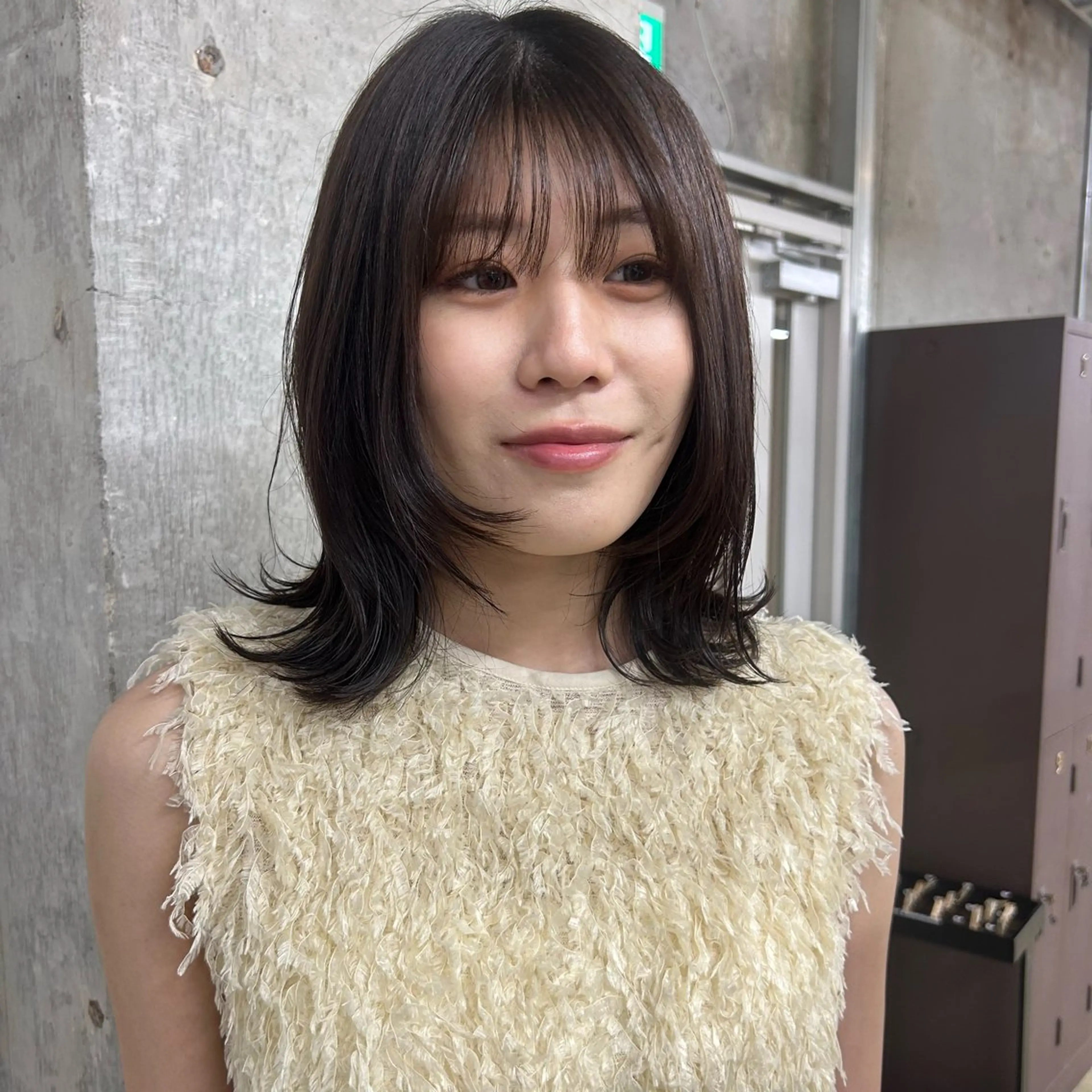 ミディアム ヘアカラー トリートメント 伊藤ほのか/パーマ /酸性ストレートのヘアスタイル