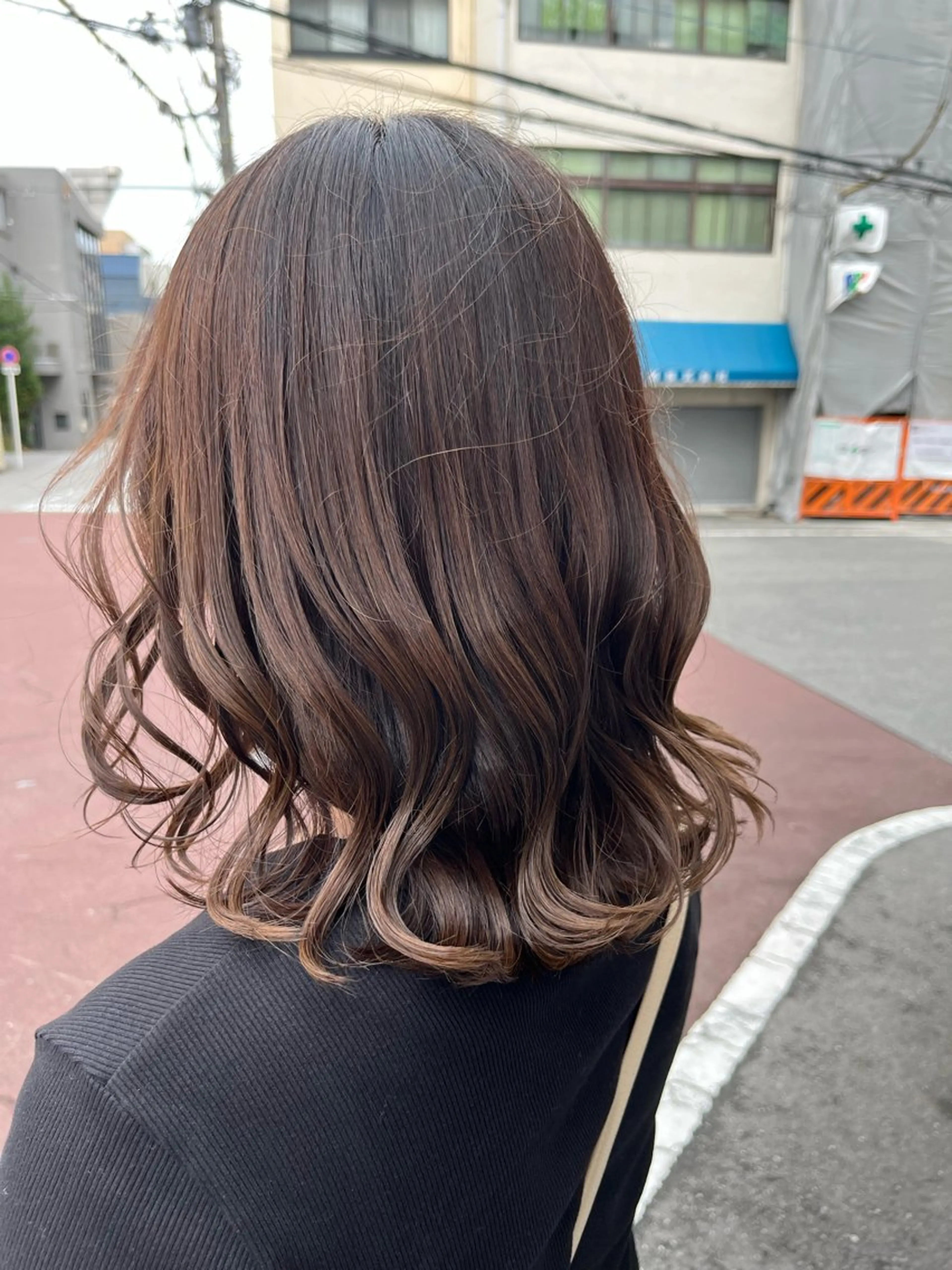 ミディアム ヘアカラー トリートメント 藤倉なつみ /玉造のヘアスタイル