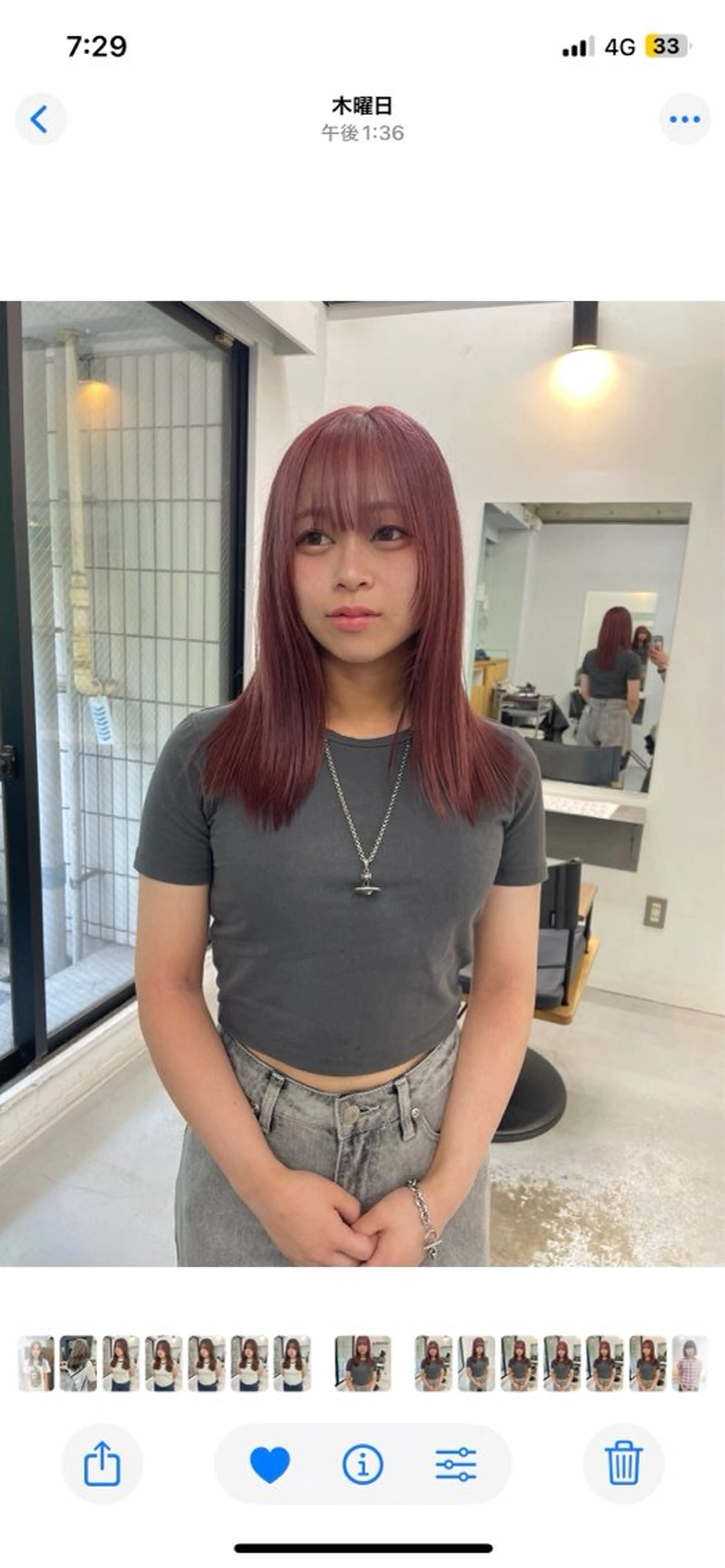 セミロング カラー ヘアカラー カットモデル/ ハイトーン/ゆうあのヘアスタイル