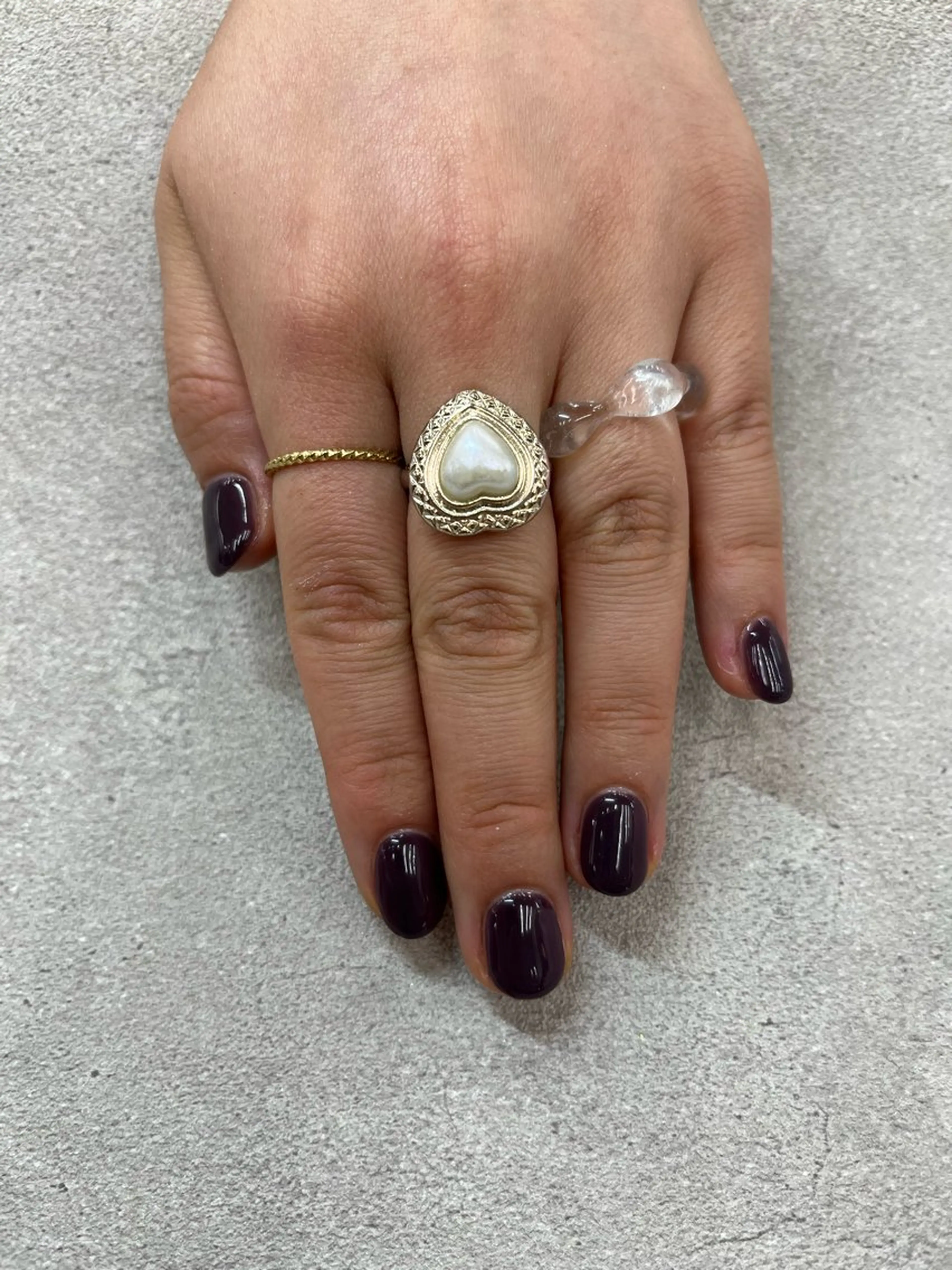 ネイル ラメ(グリッター) ワンカラーネイル パープル MAXKELLY YUNAのネイルデザイン