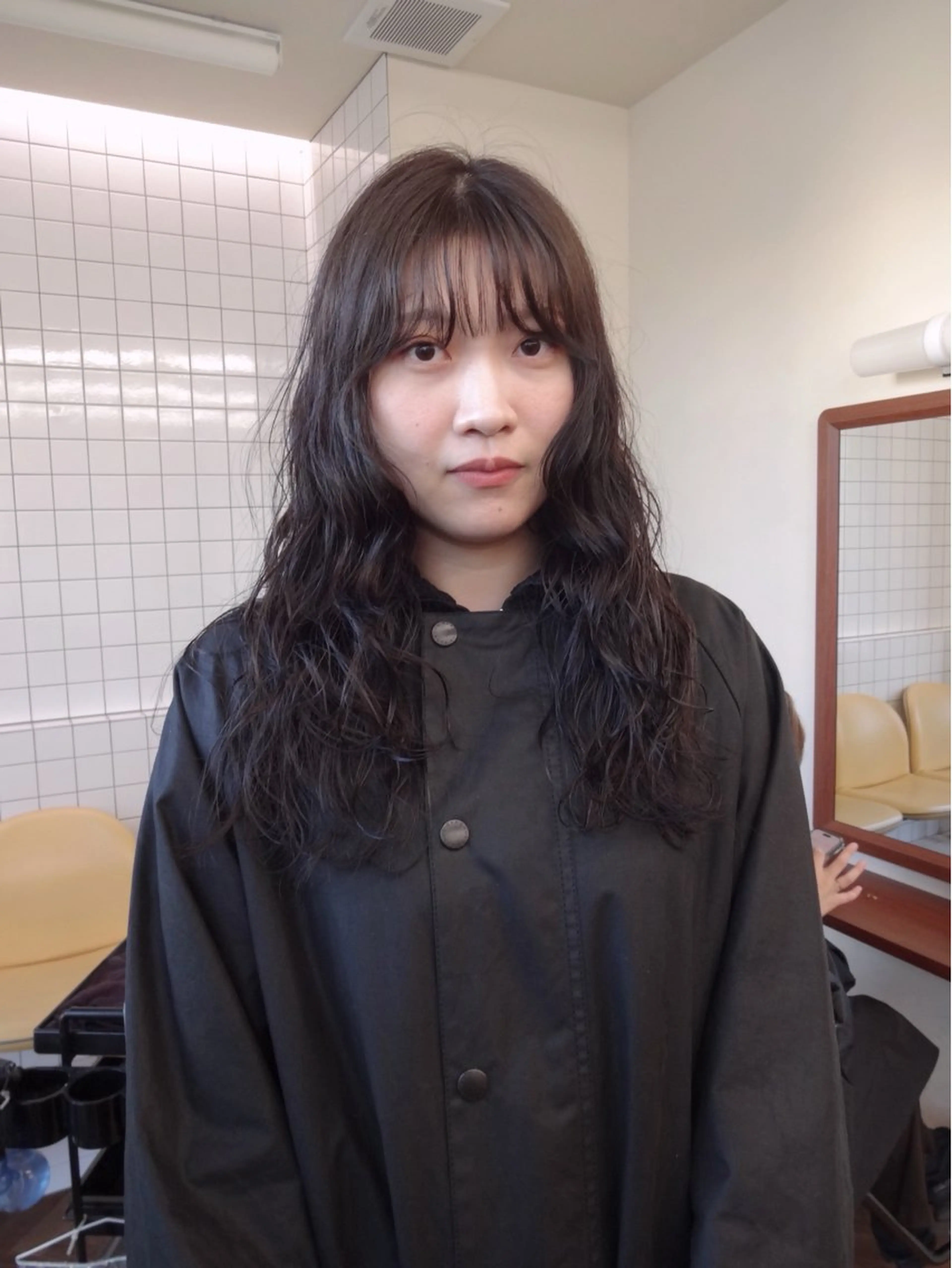 ロング カラー パーマ ボブパーマ/パーマ ウルフパーマのヘアスタイル