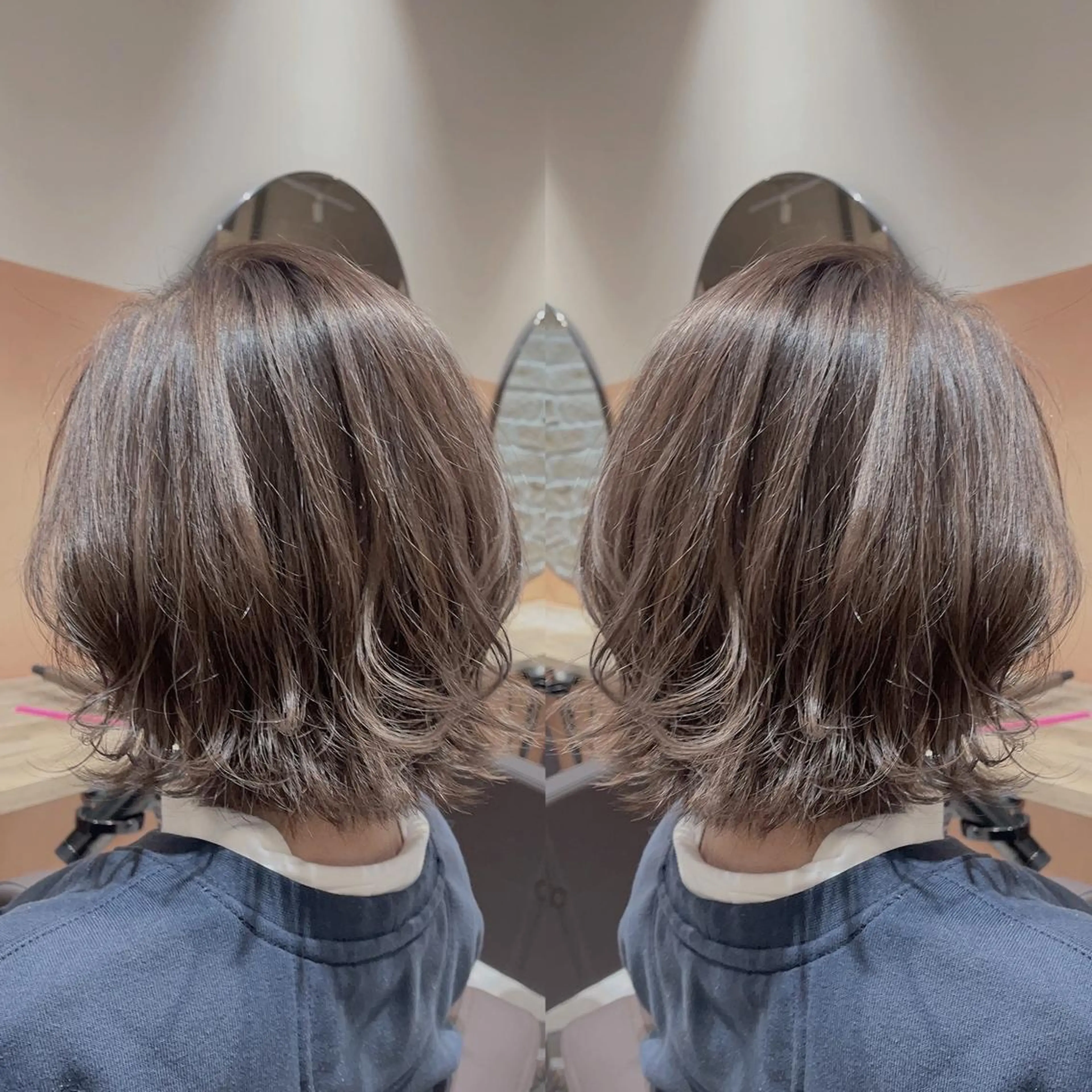 ショート ボブ ハイライト 髪質改善×艶髪　斉藤 勝のヘアスタイル