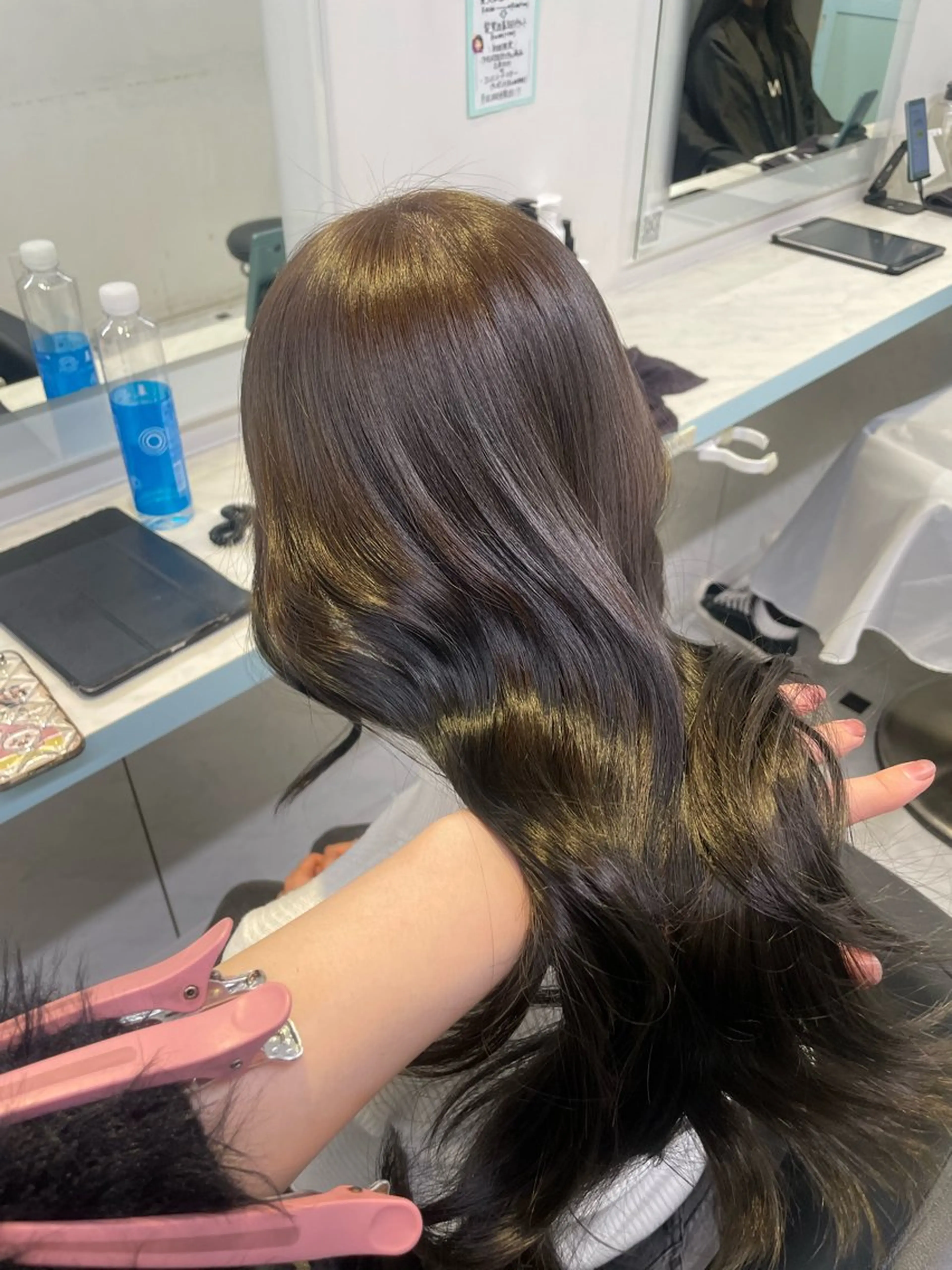 セミロング カラー ヘアカラー 【美髪矯正/絹髪】 🎀hinano🎀のヘアスタイル