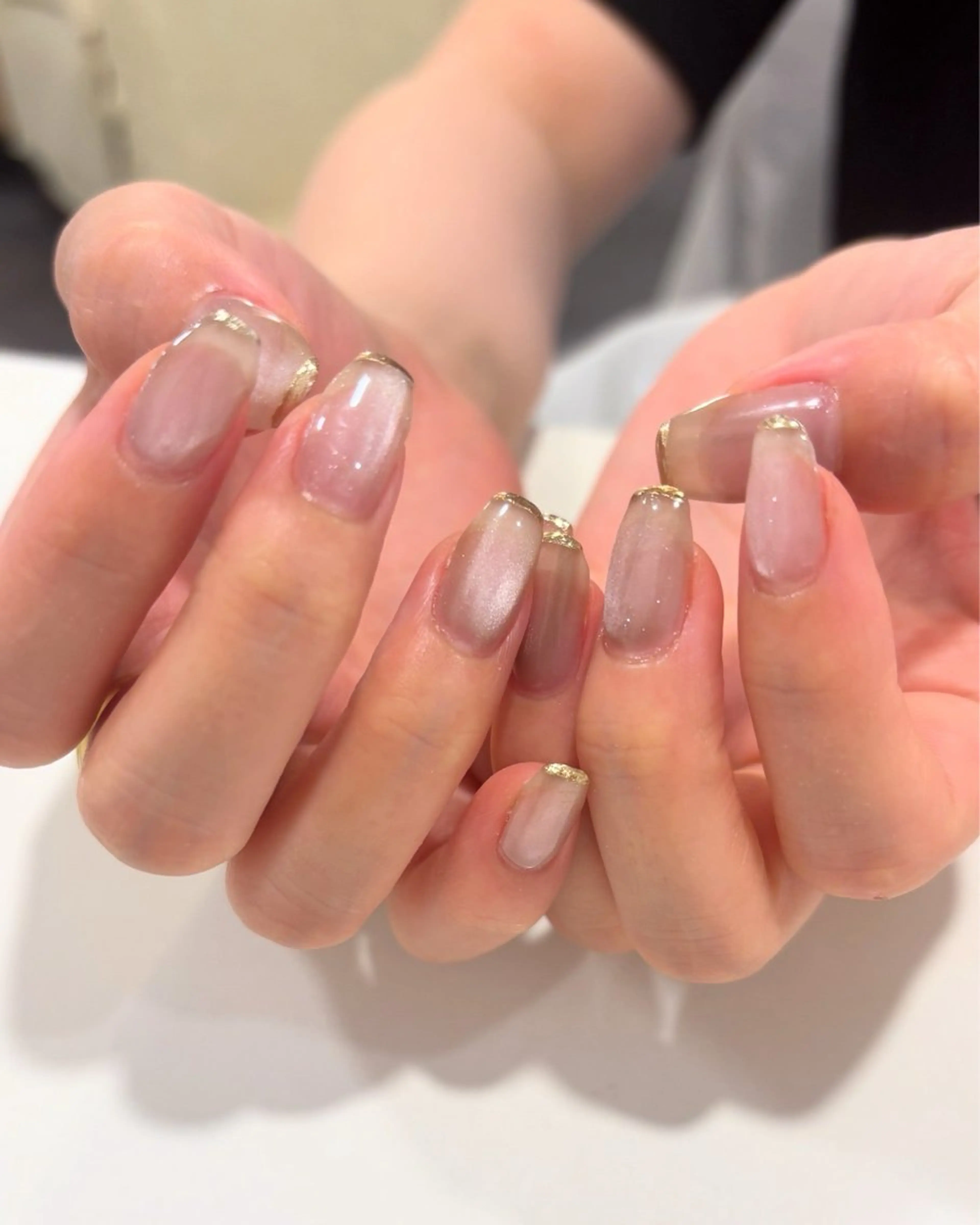 ネイル ジェルネイル マグネットネイル ミラーネイル パラジェル シンプルネイル ハンドネイル Lino中目黒 🎀 パラジェルのネイルデザイン