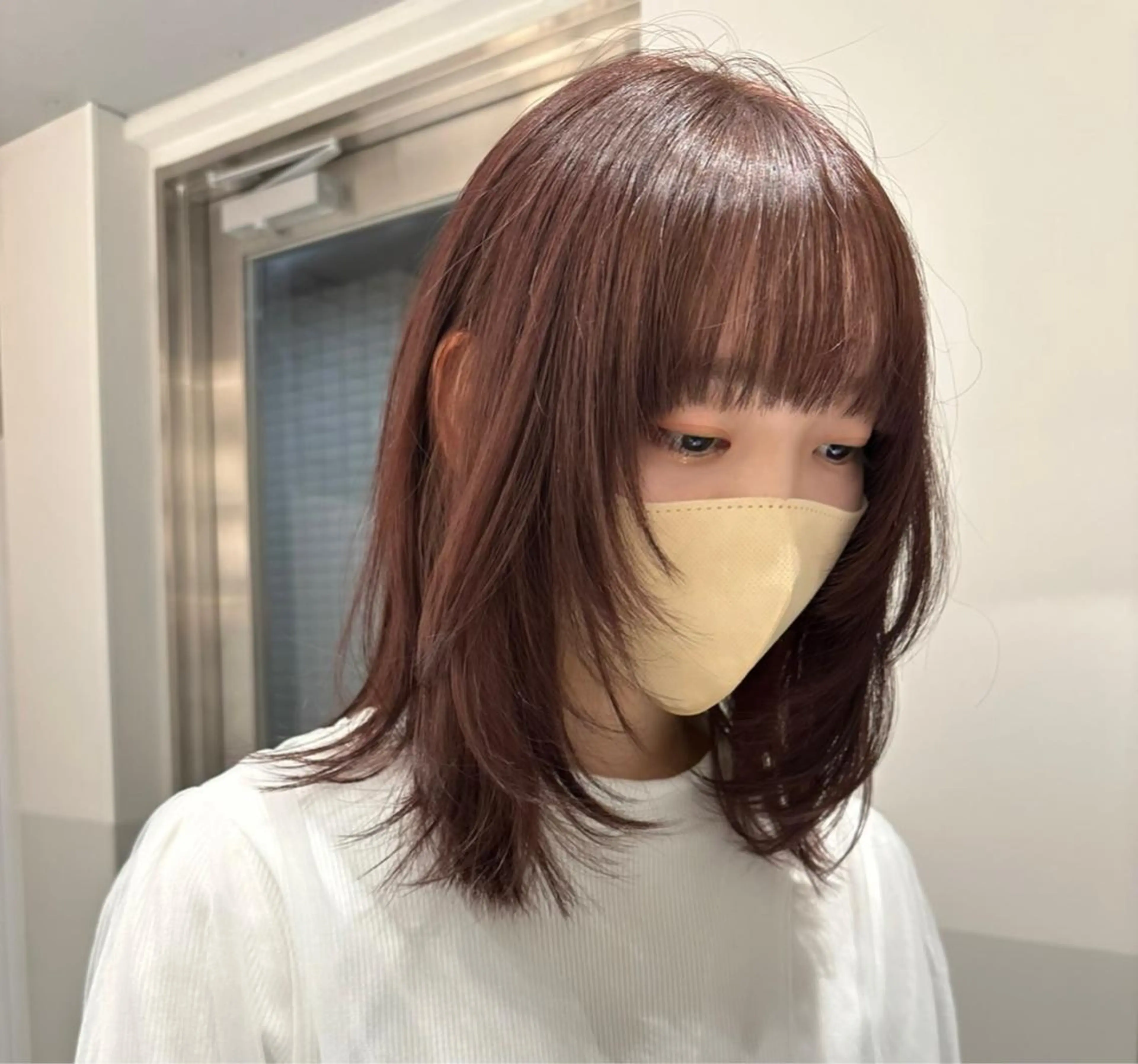 セミロング レイヤーカット ヘアカラー トリートメント ୨୧柔らかいカラー nozomi ୨୧のヘアスタイル