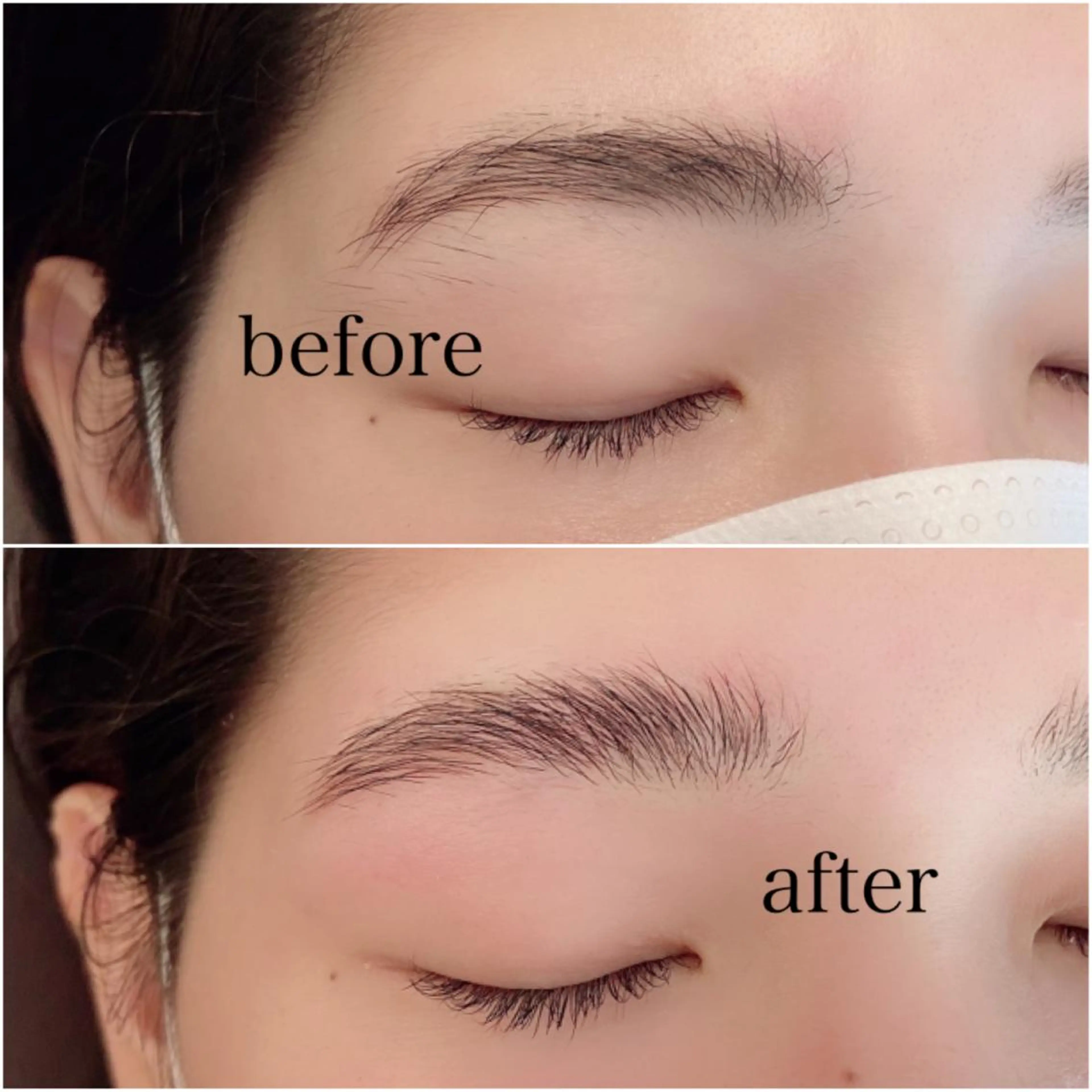 アイブロウ 眉カラー ハリウッドブロウリフト 眉毛ワックス脱毛 オーダーメイドまつげ ＆まゆげ.RIKAのマツエク・マツパデザイン