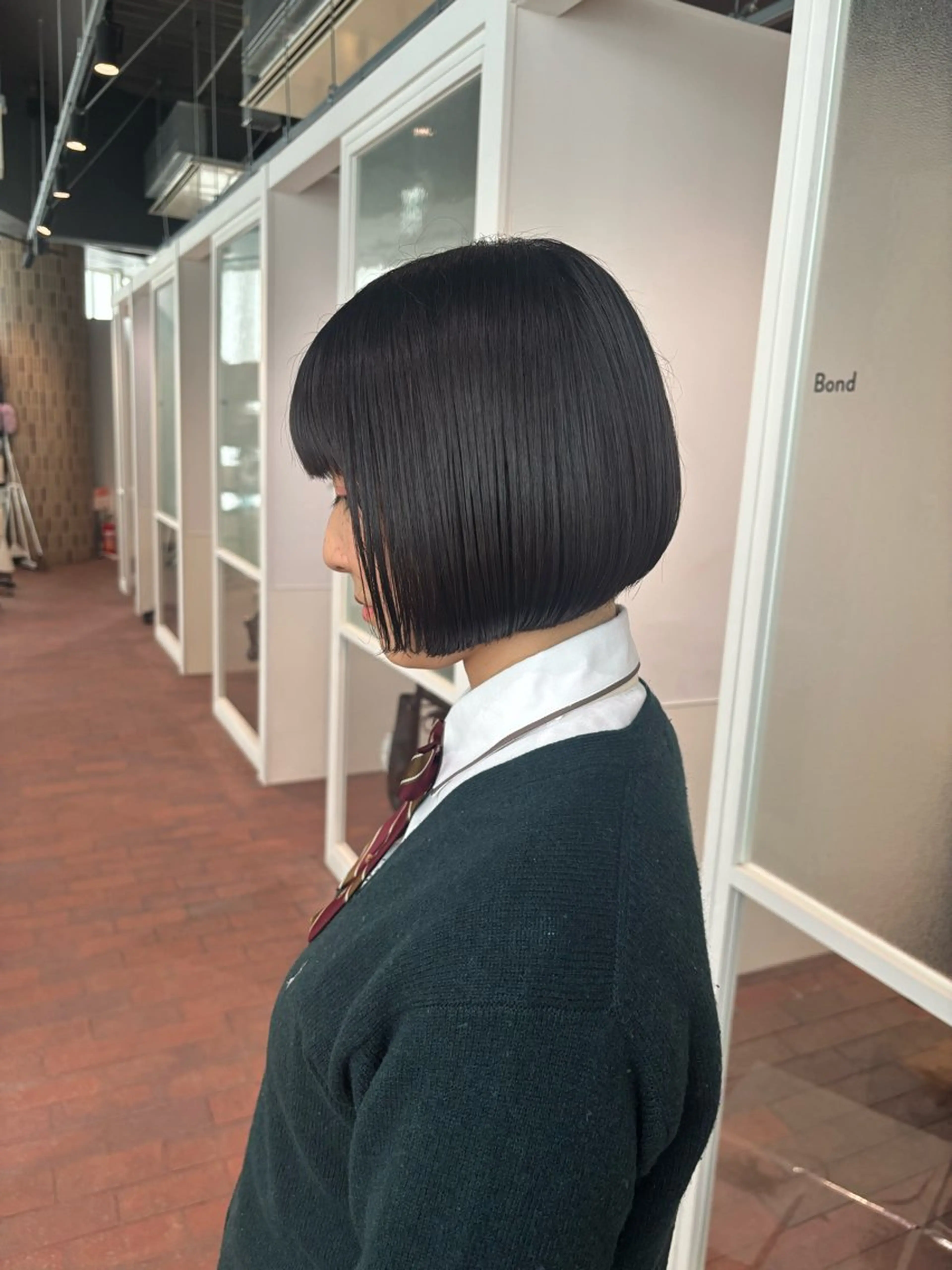 ショート ボブ カット マンツーマン 縮毛矯正/マユコのヘアスタイル