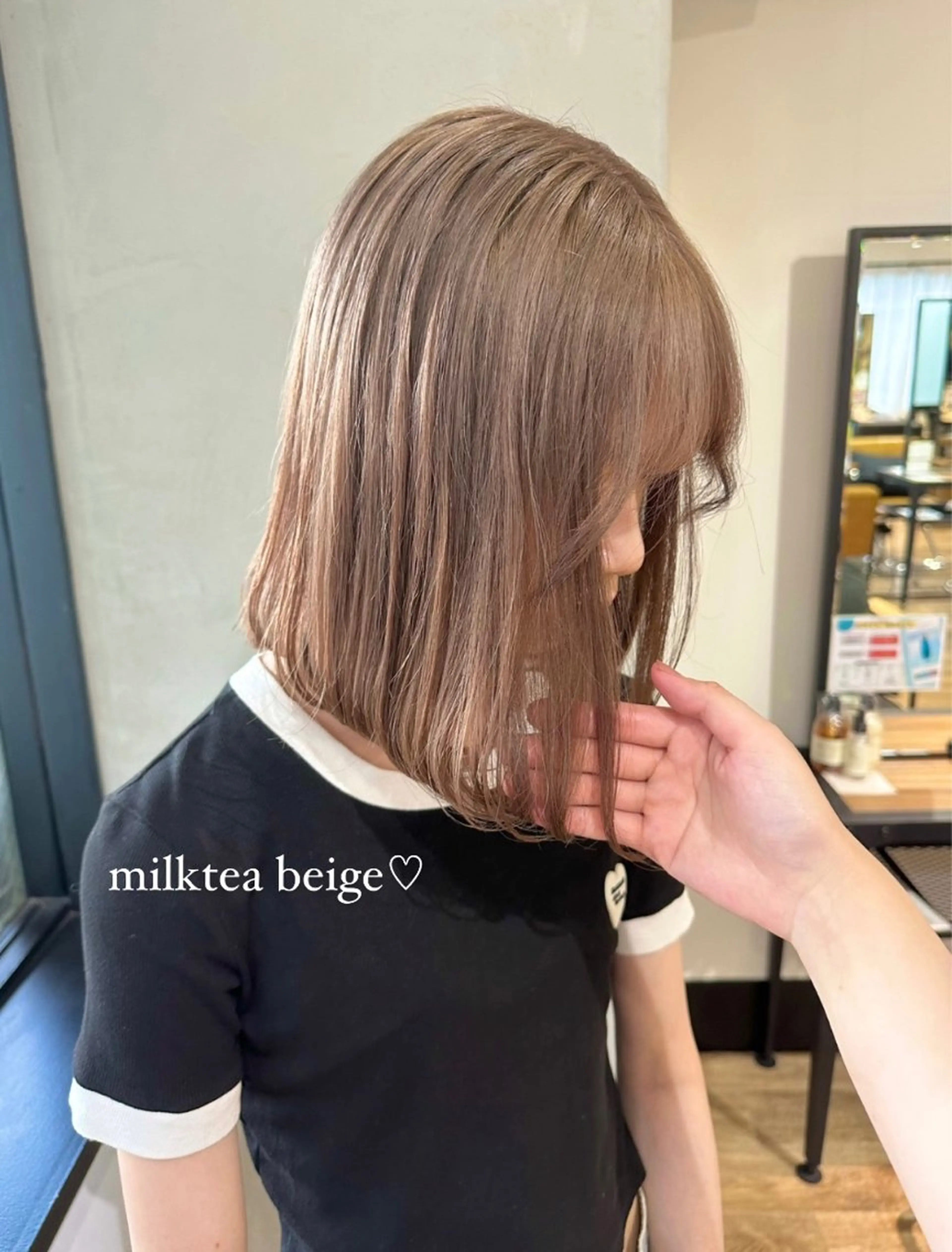 セミロング カラー パーマ ヘアアレンジ キッズ ネイル マツエク・マツパ アイブロウ ヘアカラー トリートメント Himawari♡ 柔らかいカラーのヘアスタイル