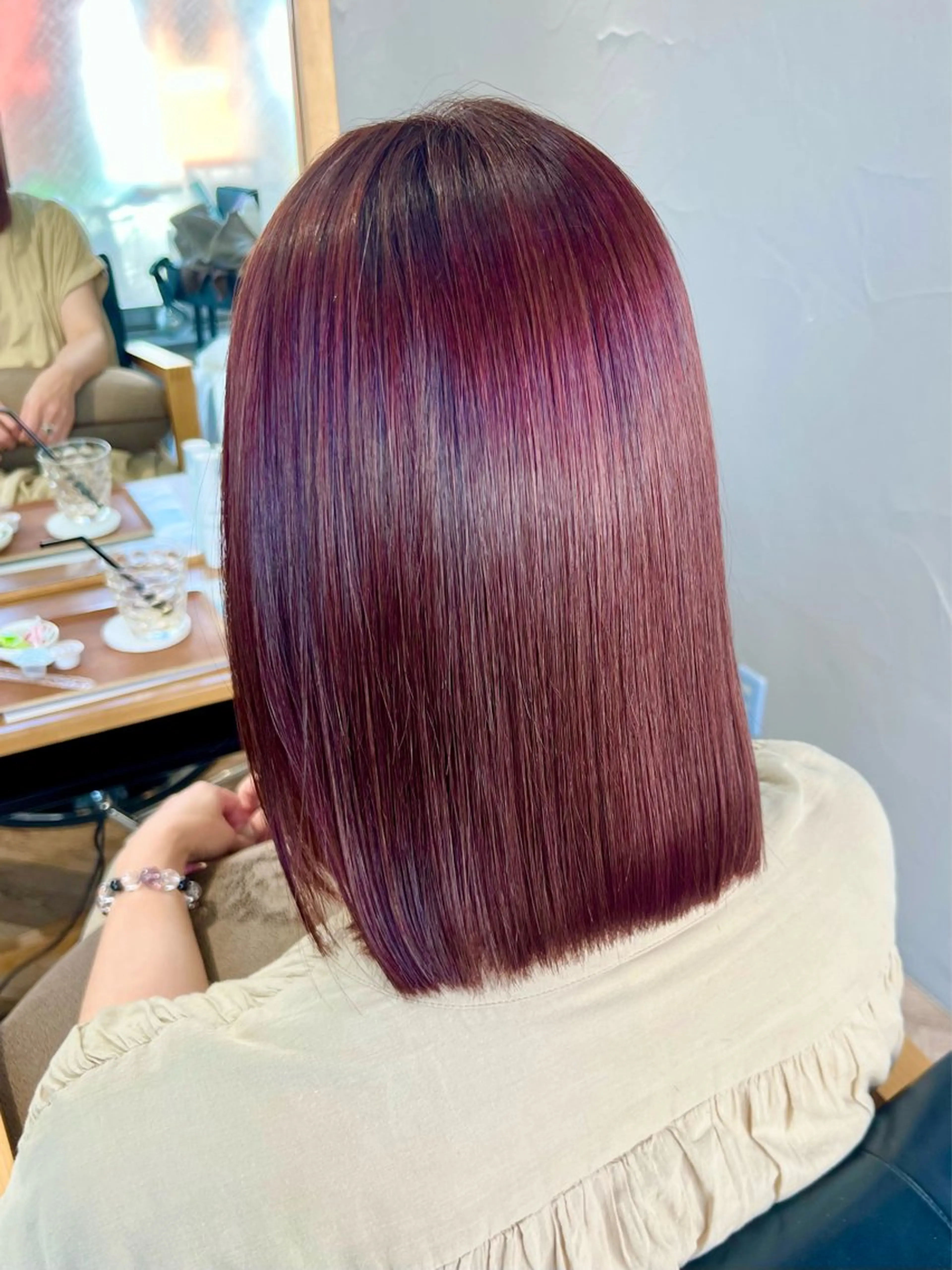 ミディアム 遠藤 朱郁のヘアスタイル