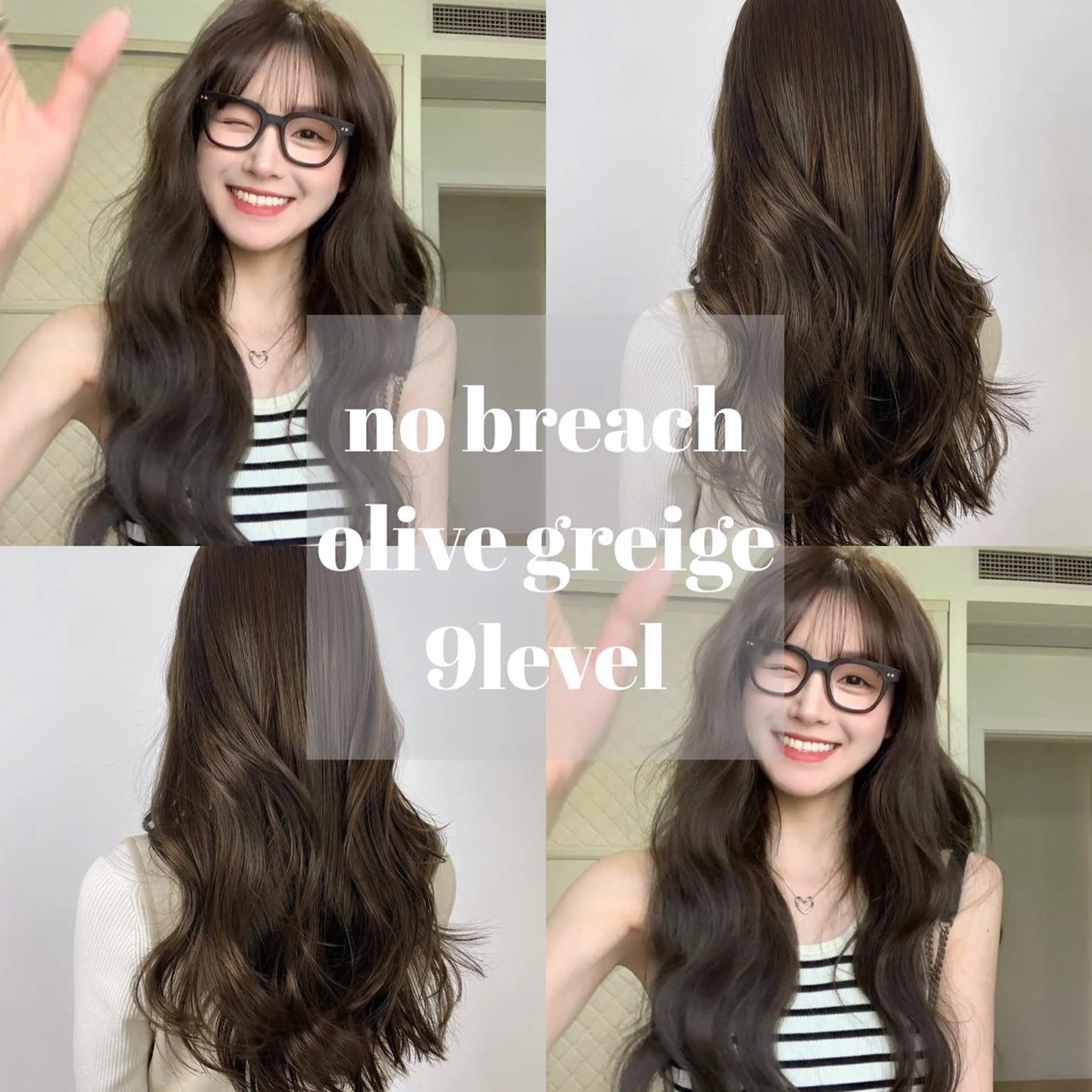 ロング カット ヘアカラー 韓国ヘア🇰🇷 YURIYAのヘアスタイル