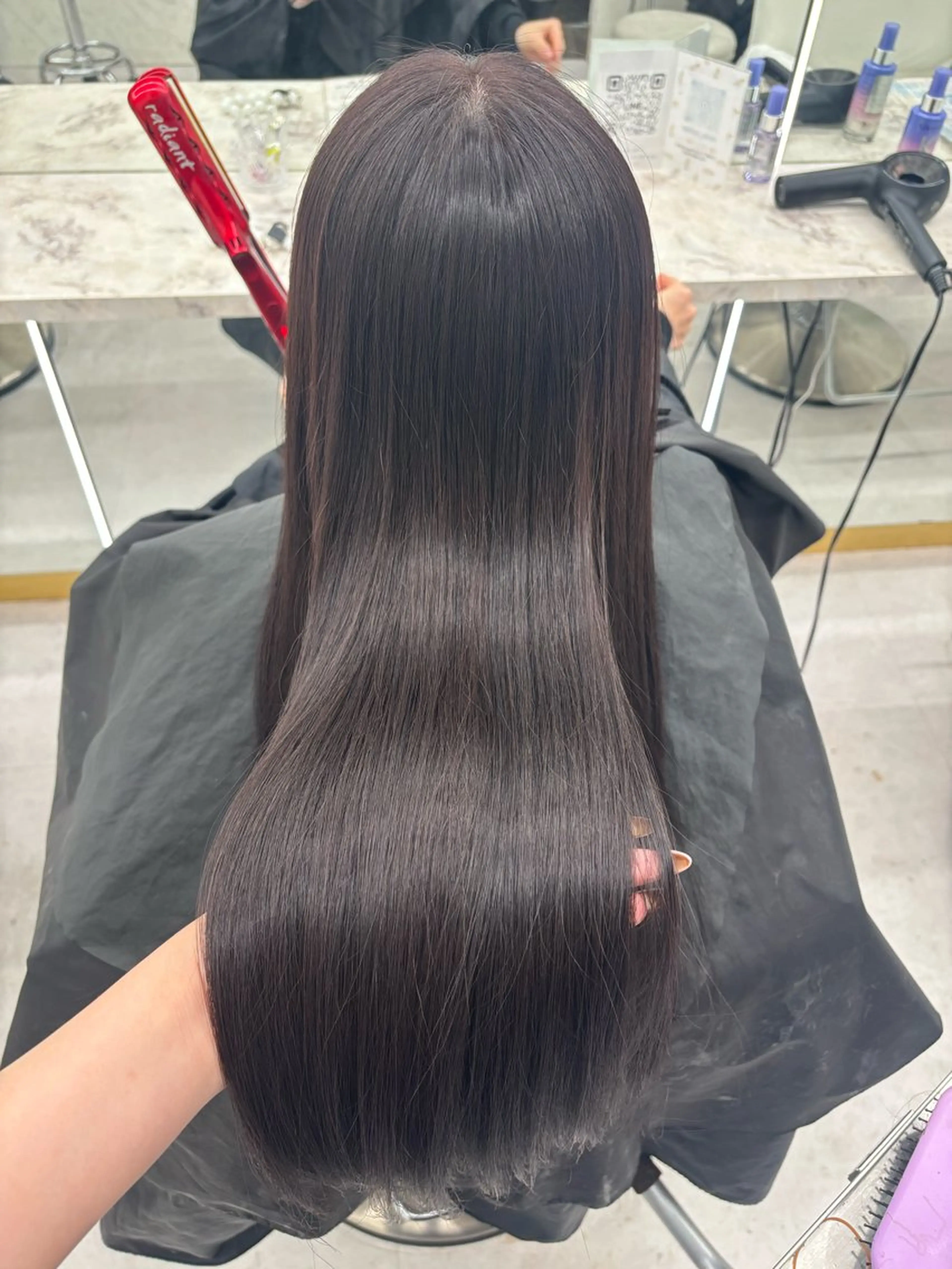 ロング カラー ブラウンカラー ラベンダーカラー トリートメント ヘアカラー トリートメント 〖ワンホンヘアー〗 SAKURA👼🏻のヘアスタイル