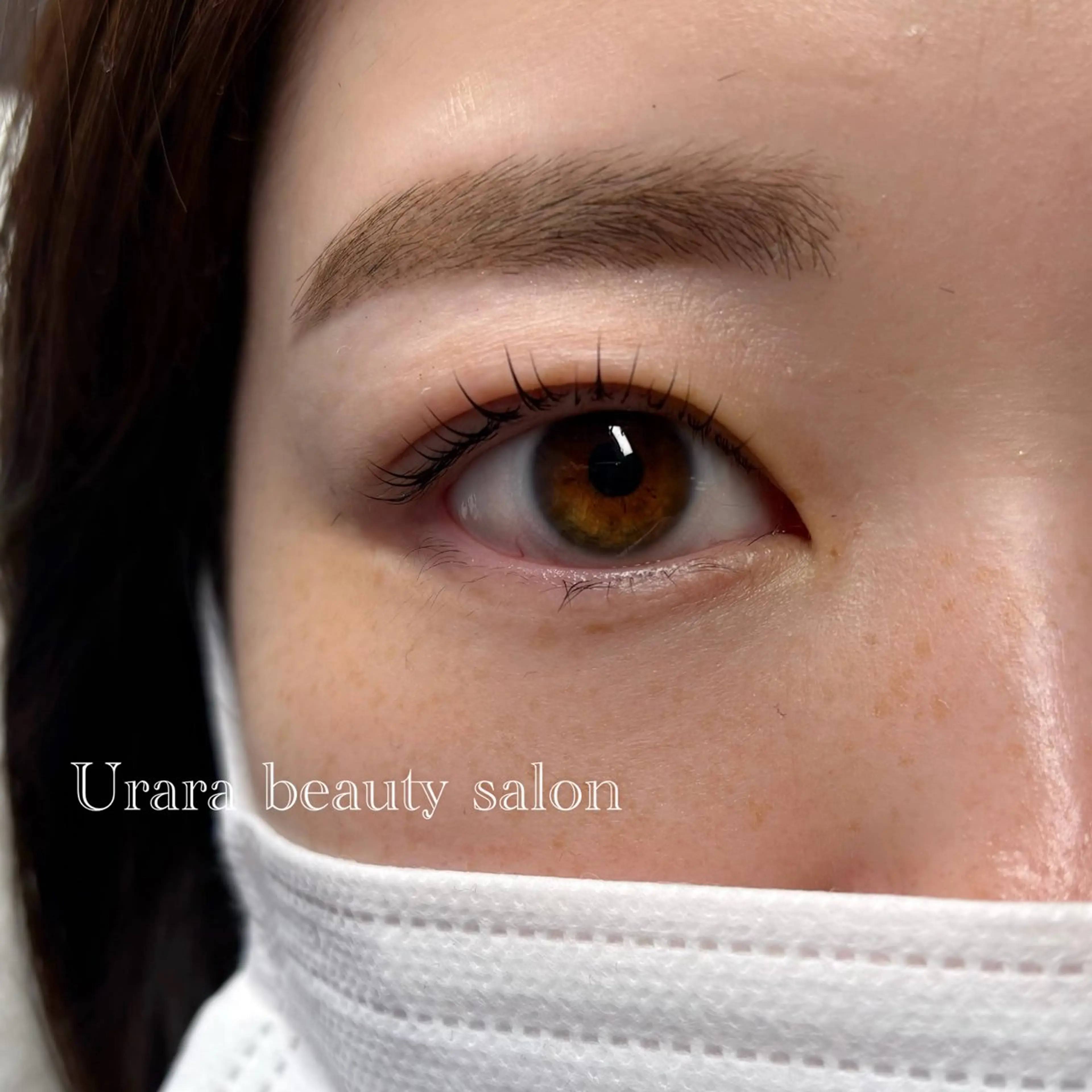 マツエク・マツパ ナチュラル 一重×まつ毛パーマ マツパ Urara KANAのマツエク・マツパデザイン