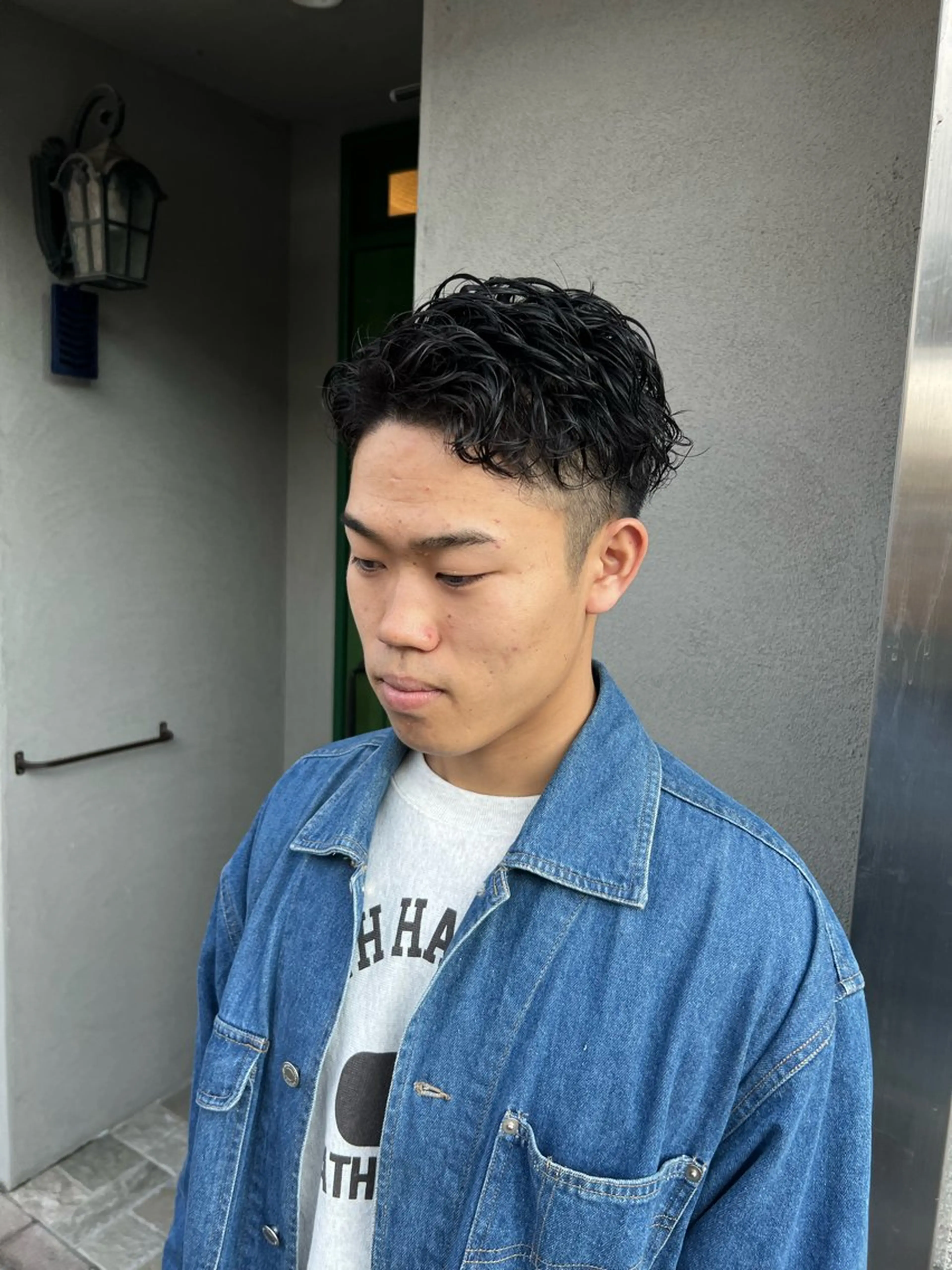 ショート パーマ メンズ メンズパーマ カット パーマ SHION men's permのヘアスタイル