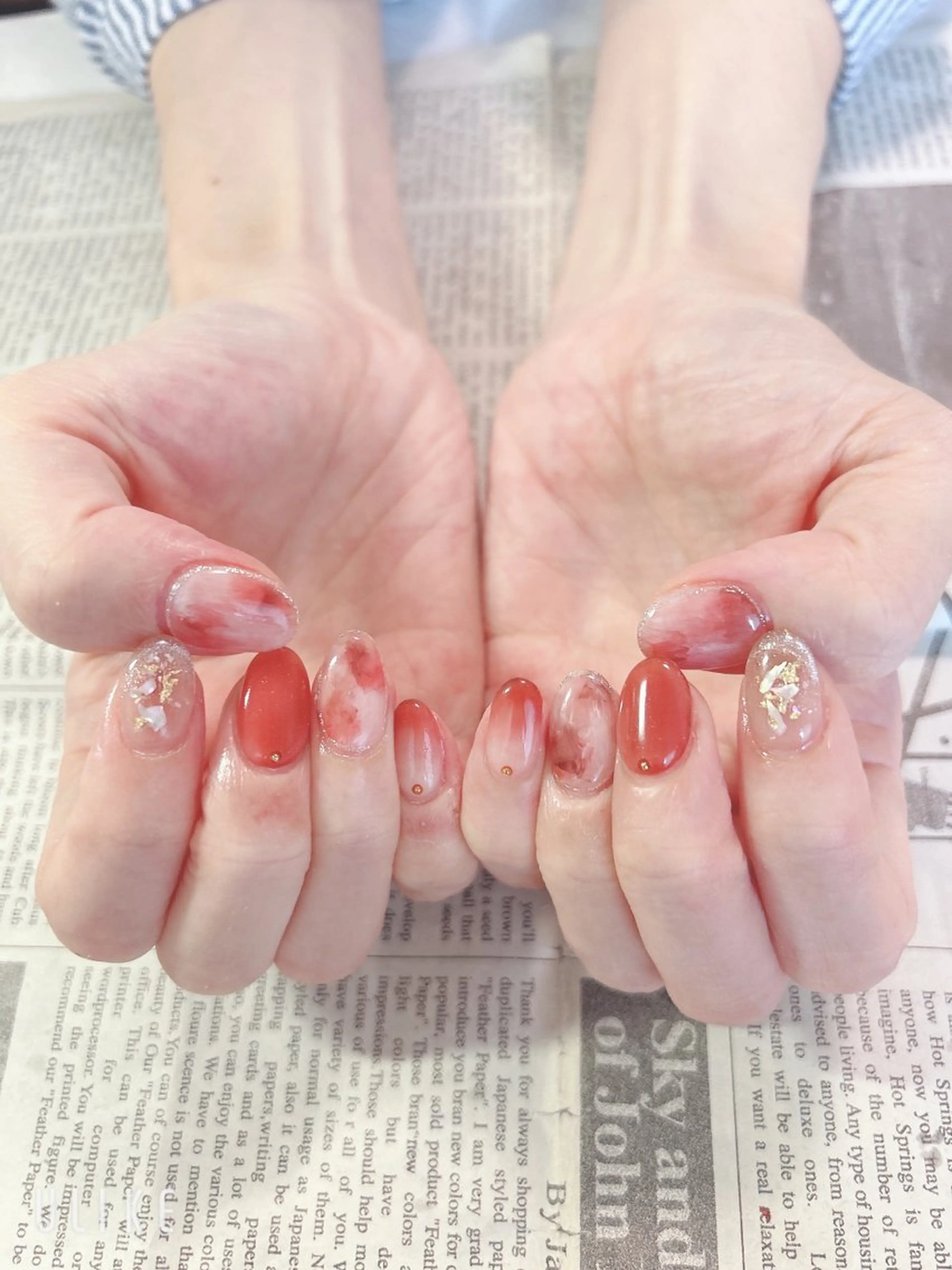 ネイル ハンドネイル ハンドケア 森山 舞のネイルデザイン