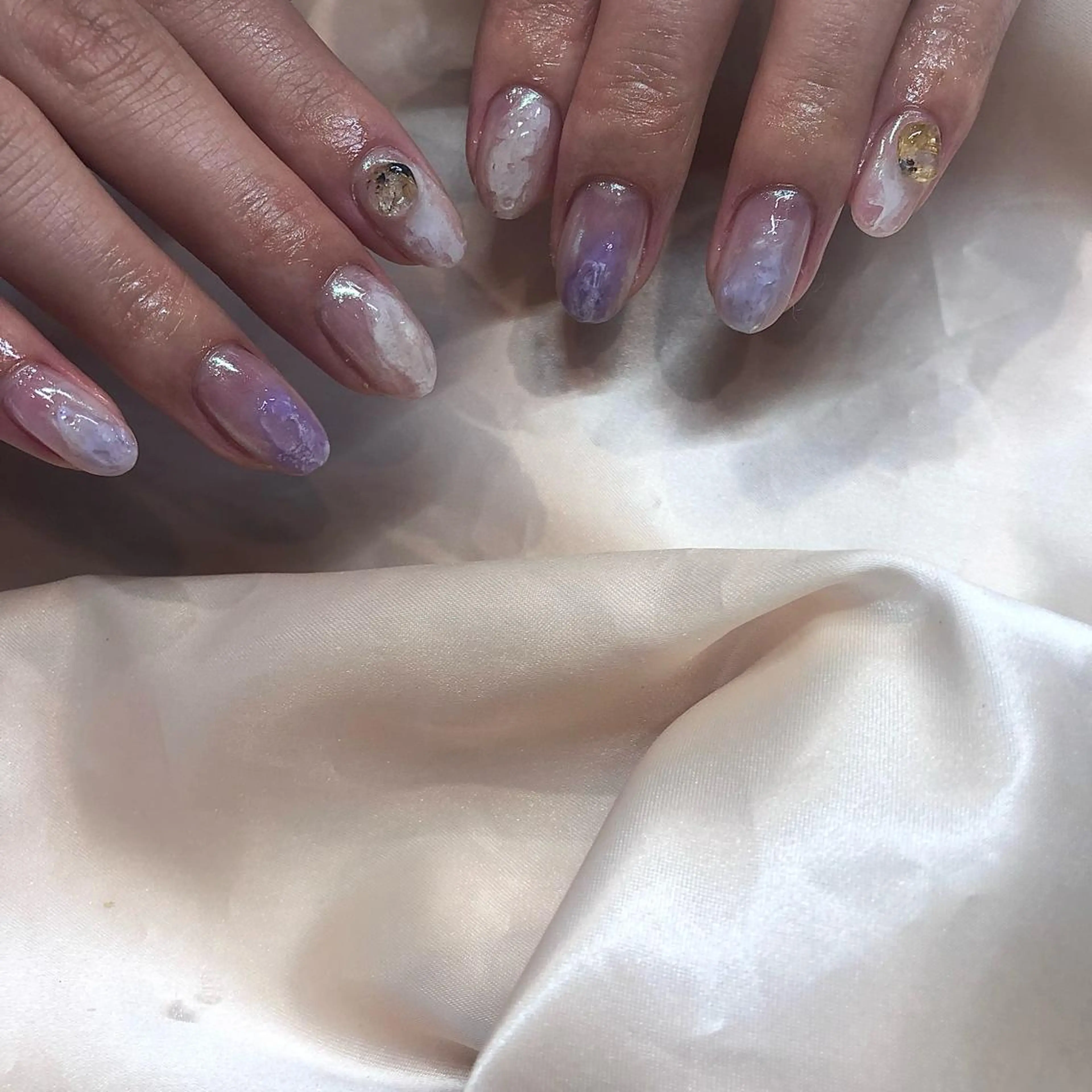 ネイル パラあり！フィルイン 美フォルムのネイルデザイン