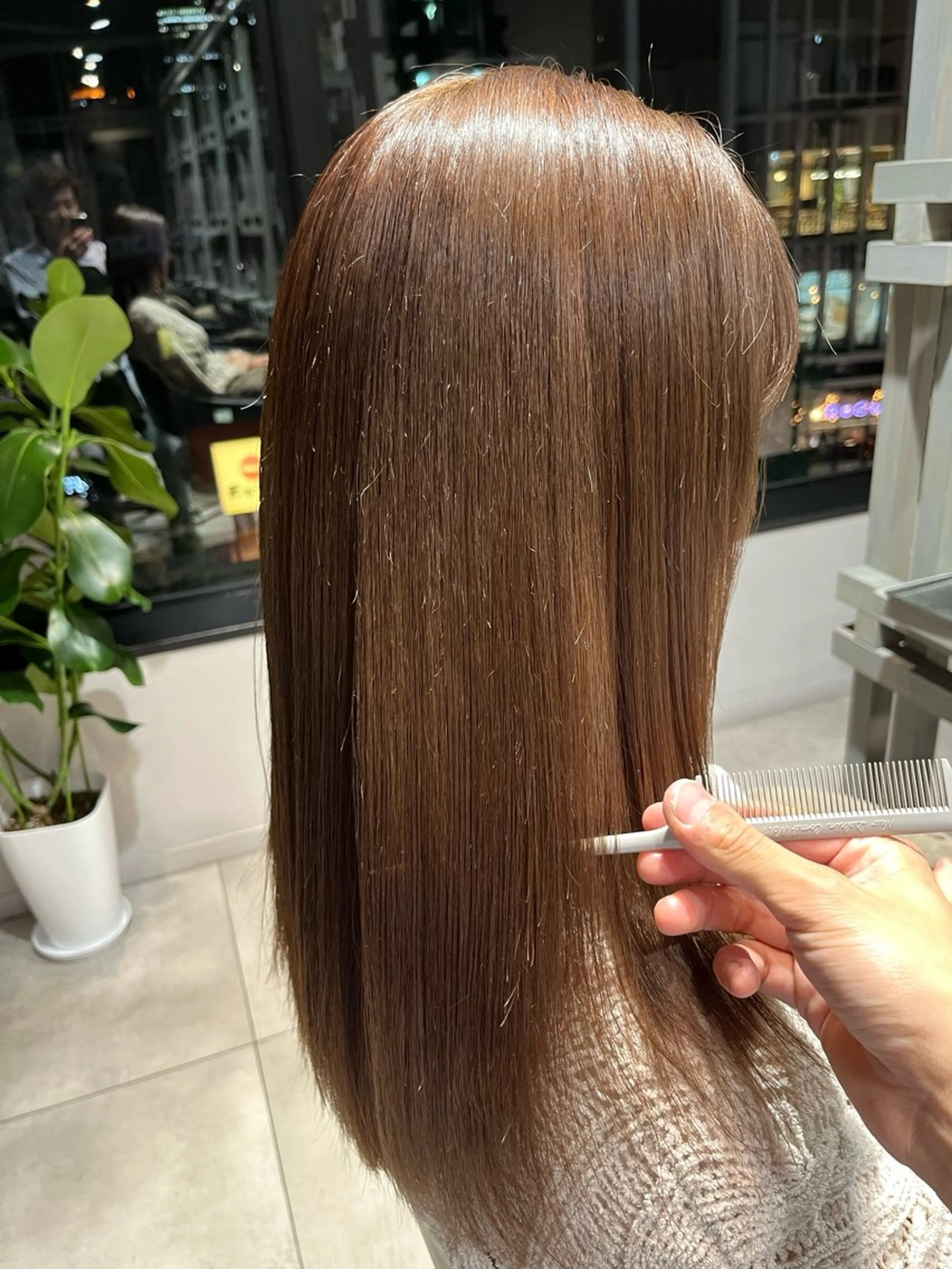 ロング カラー うる艶カラー/恵比寿 ベージュ/丸山陽平のヘアスタイル