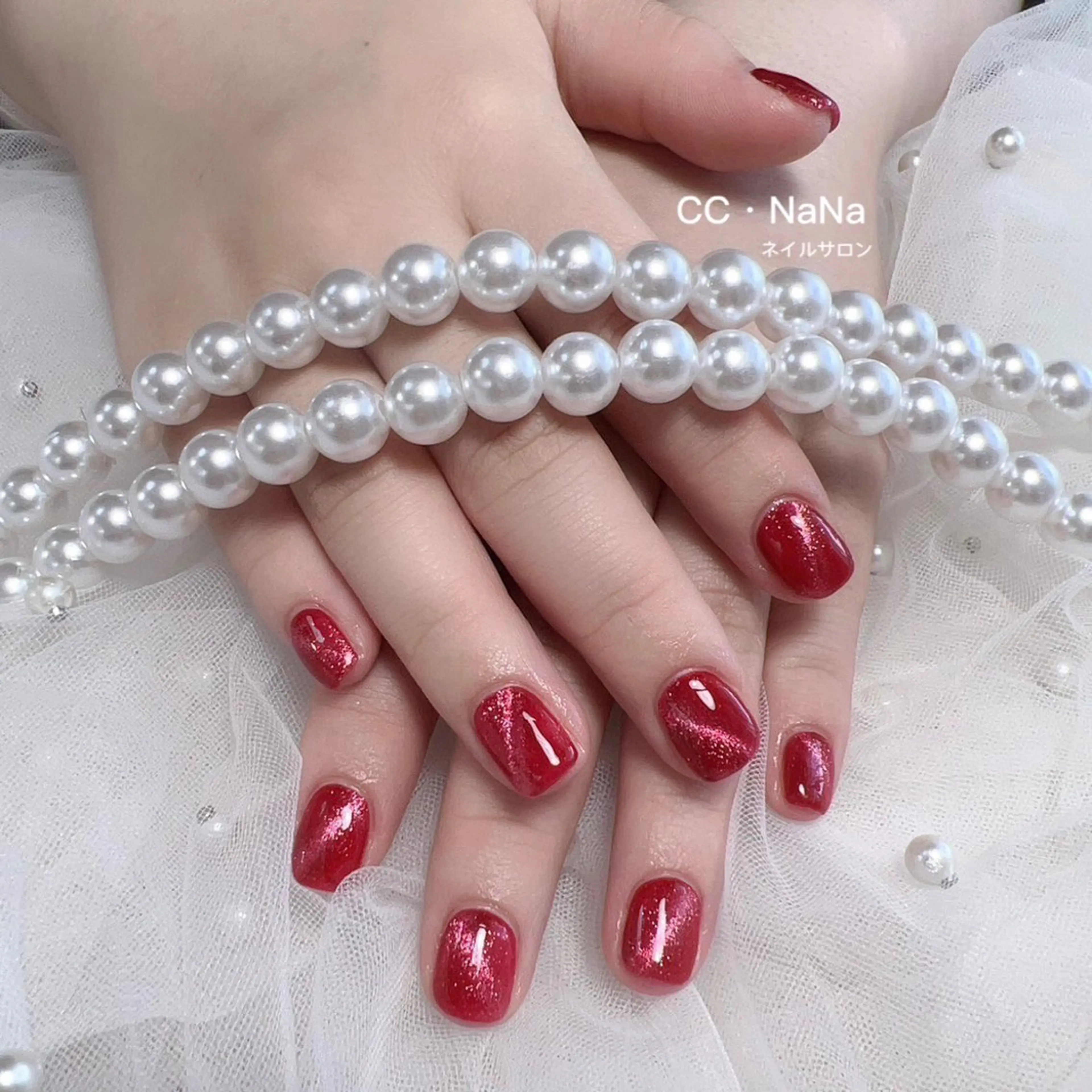 ネイル ハンドネイル 💎CC・NaNa 韓国風ネイル🌙Cのネイルデザイン