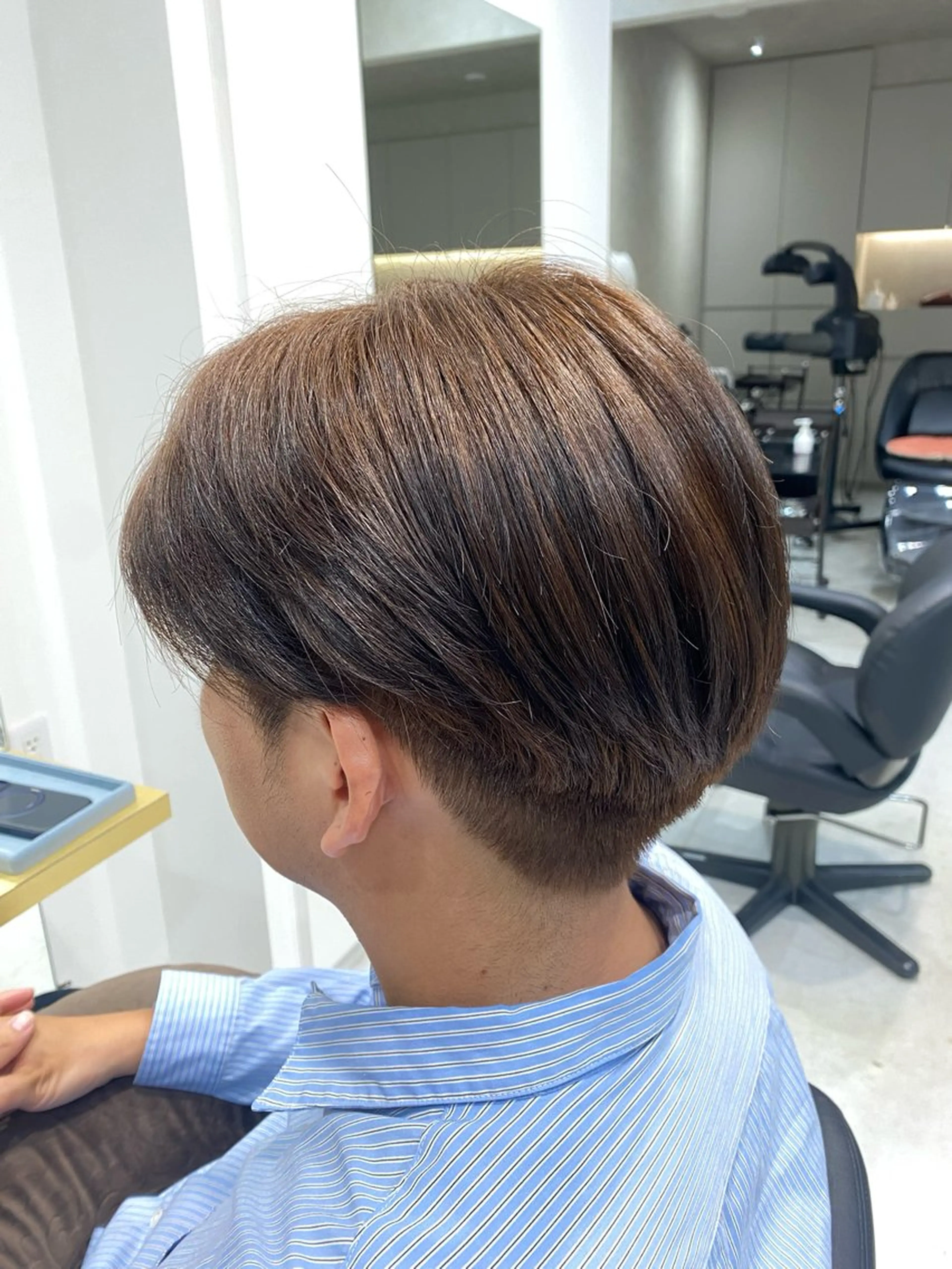 カラー ブラウンカラー 透明感カラー エジリ ナナハのヘアスタイル