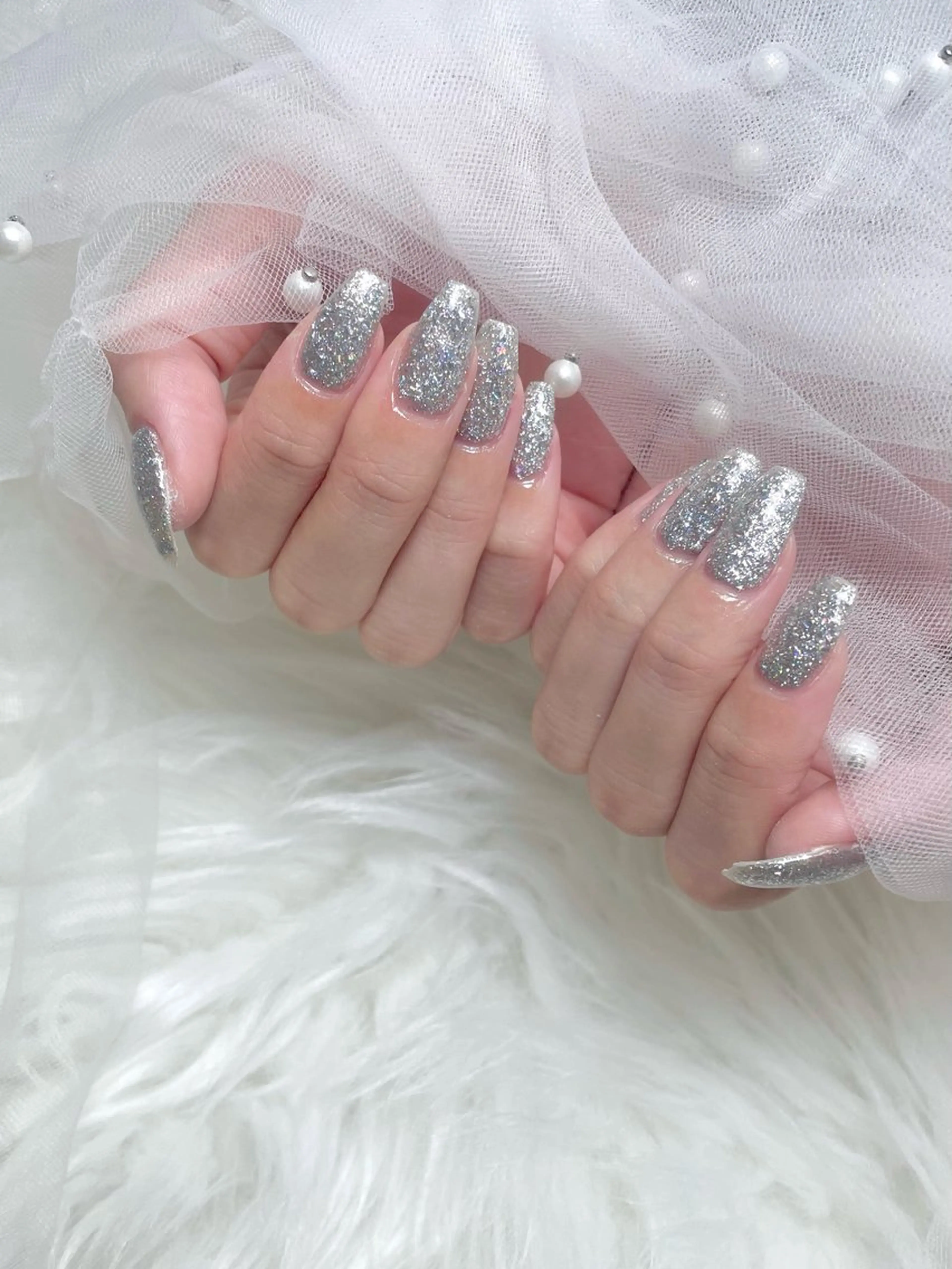 ネイル フラッシュネイル ラメ(グリッター) IBUKI momo京橋のネイルデザイン