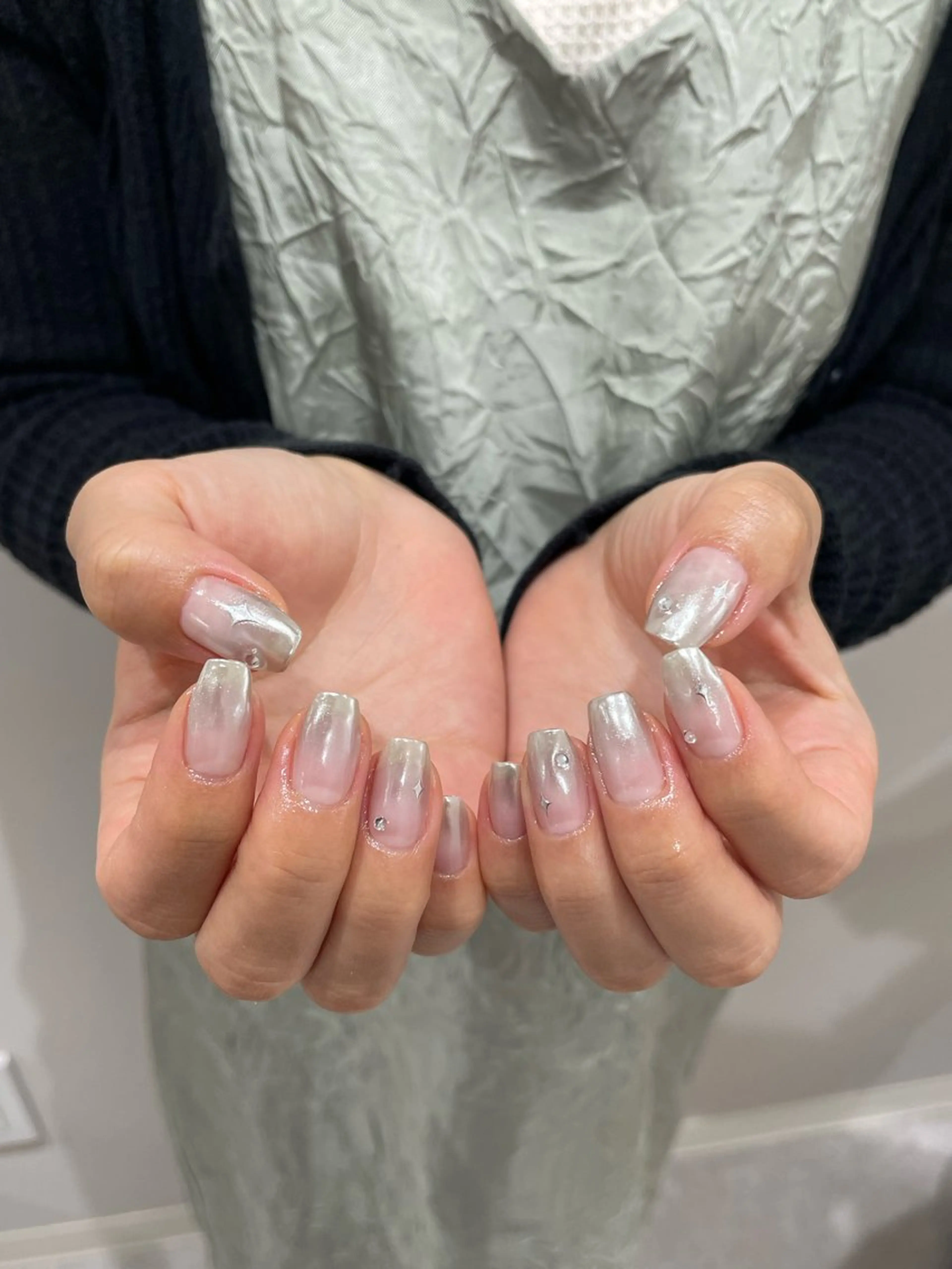 ネイル ハンドネイル うの 韓国ﾈｲﾙ໒꒱⋆⭒˚のネイルデザイン