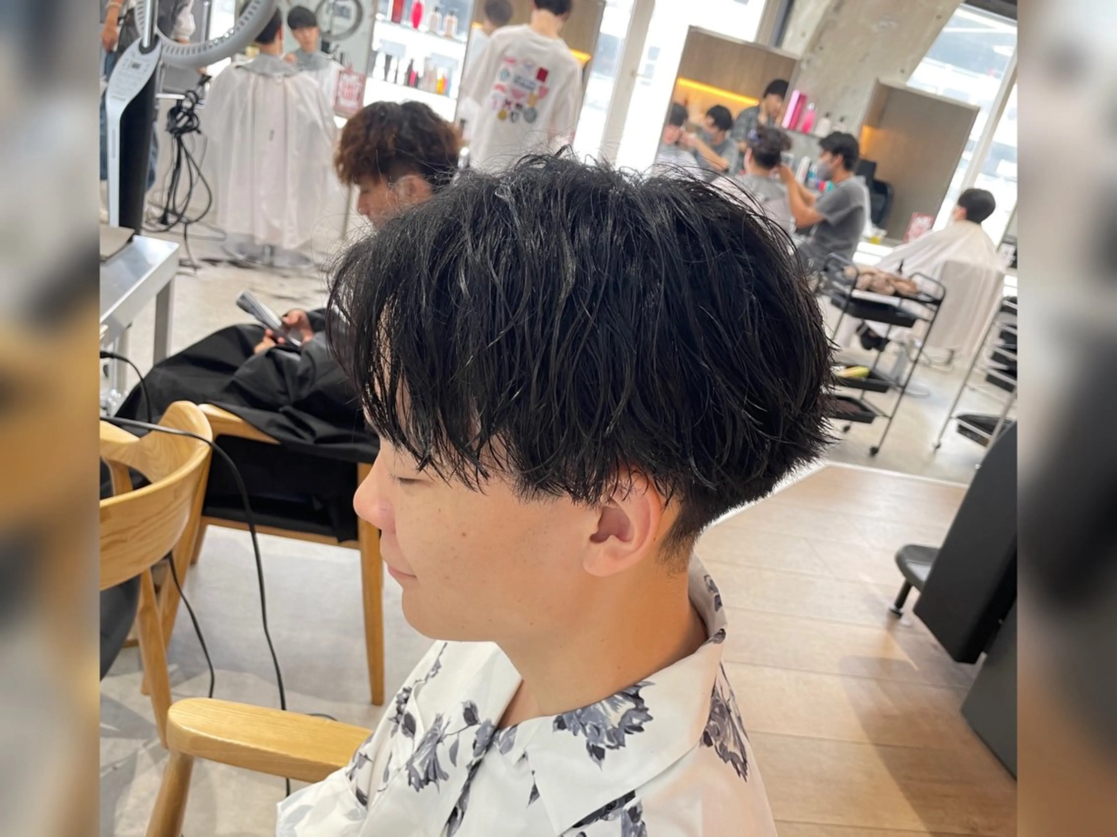 ショート パーマ メンズ カット パーマ メンズパーマ/新潟/ 万代／田崎亮🌟のヘアスタイル