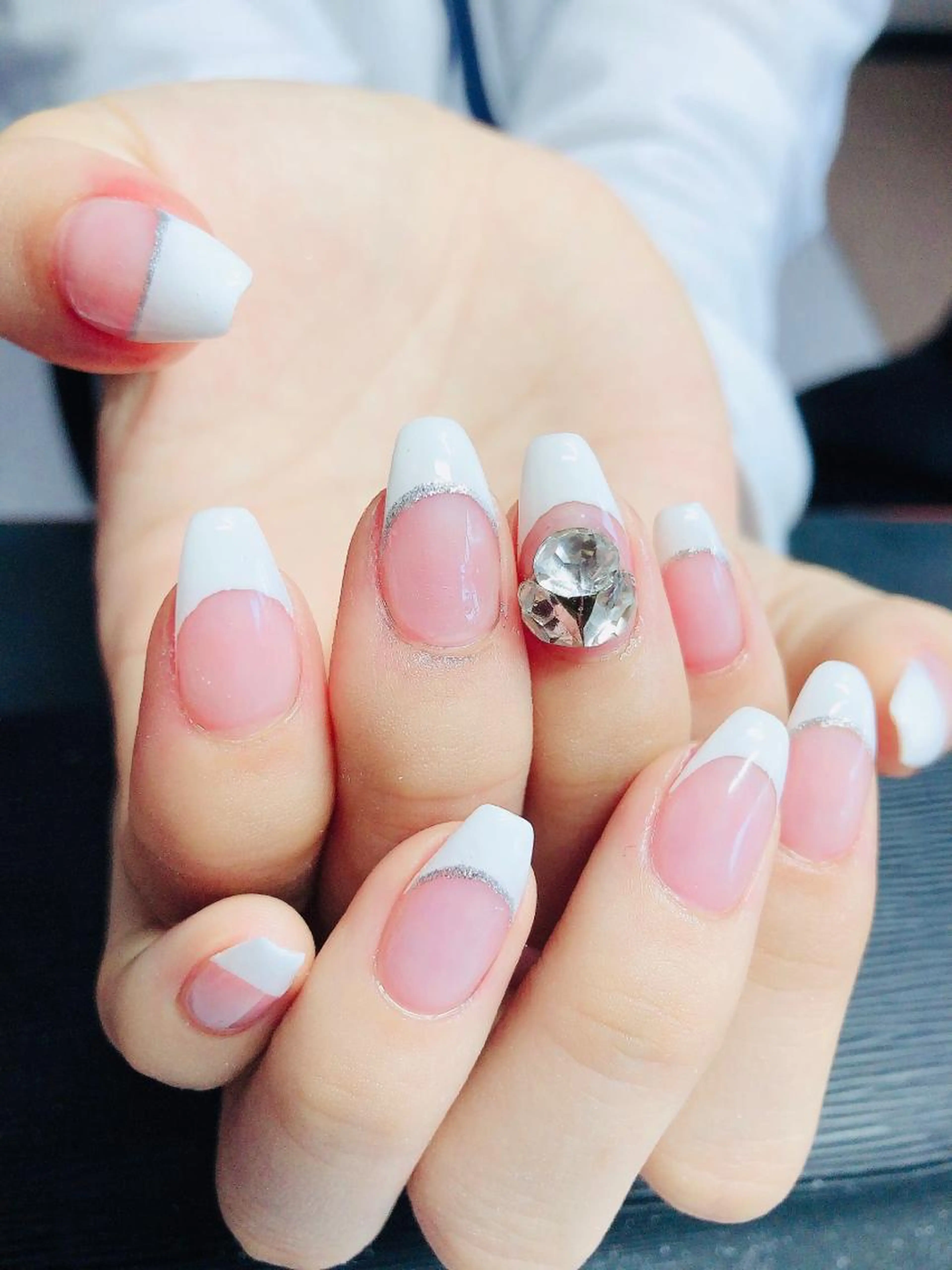 爪が痛まないパラジェルフレンチの写真