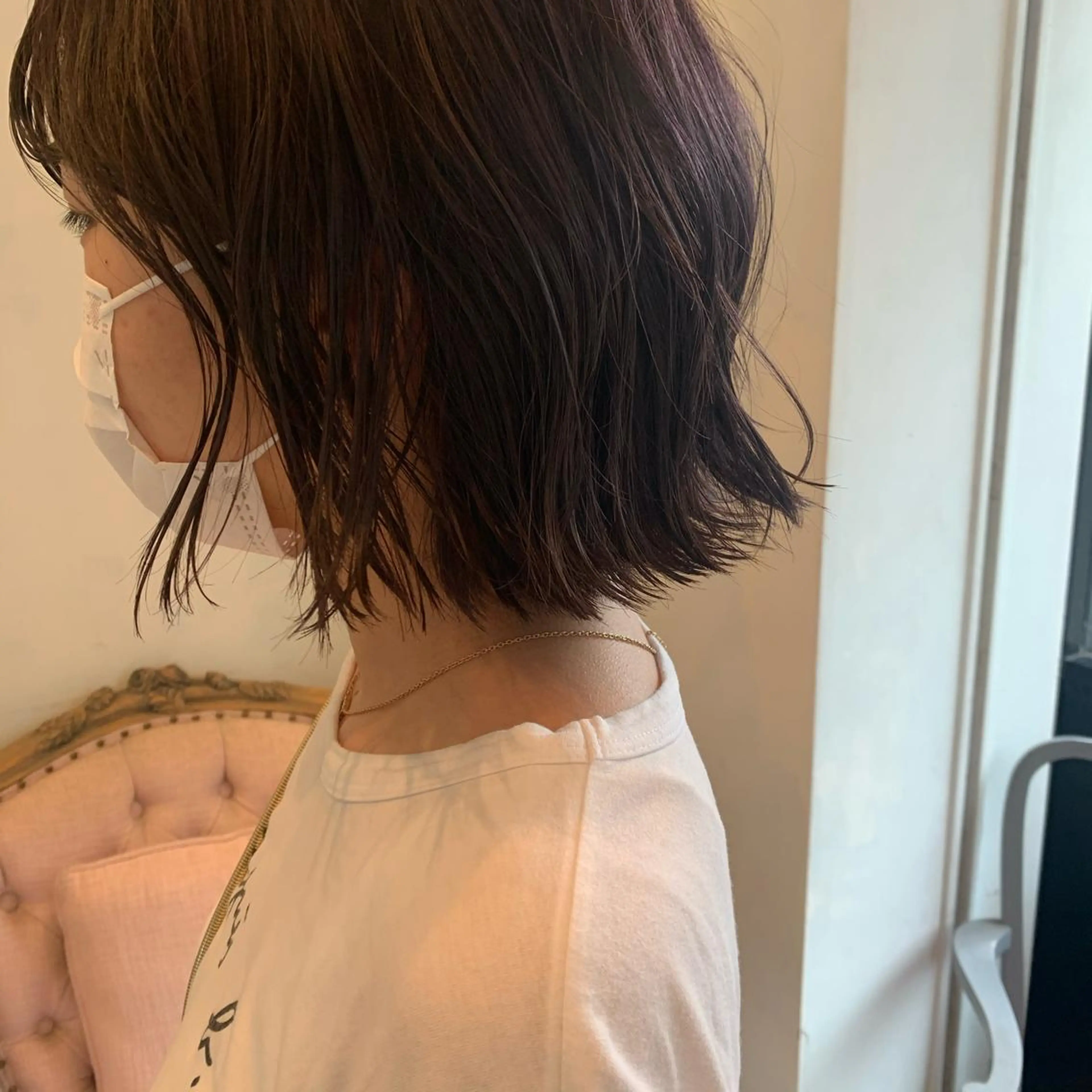 ミディアム カラー SAKINO. ベージュカラーのヘアスタイル