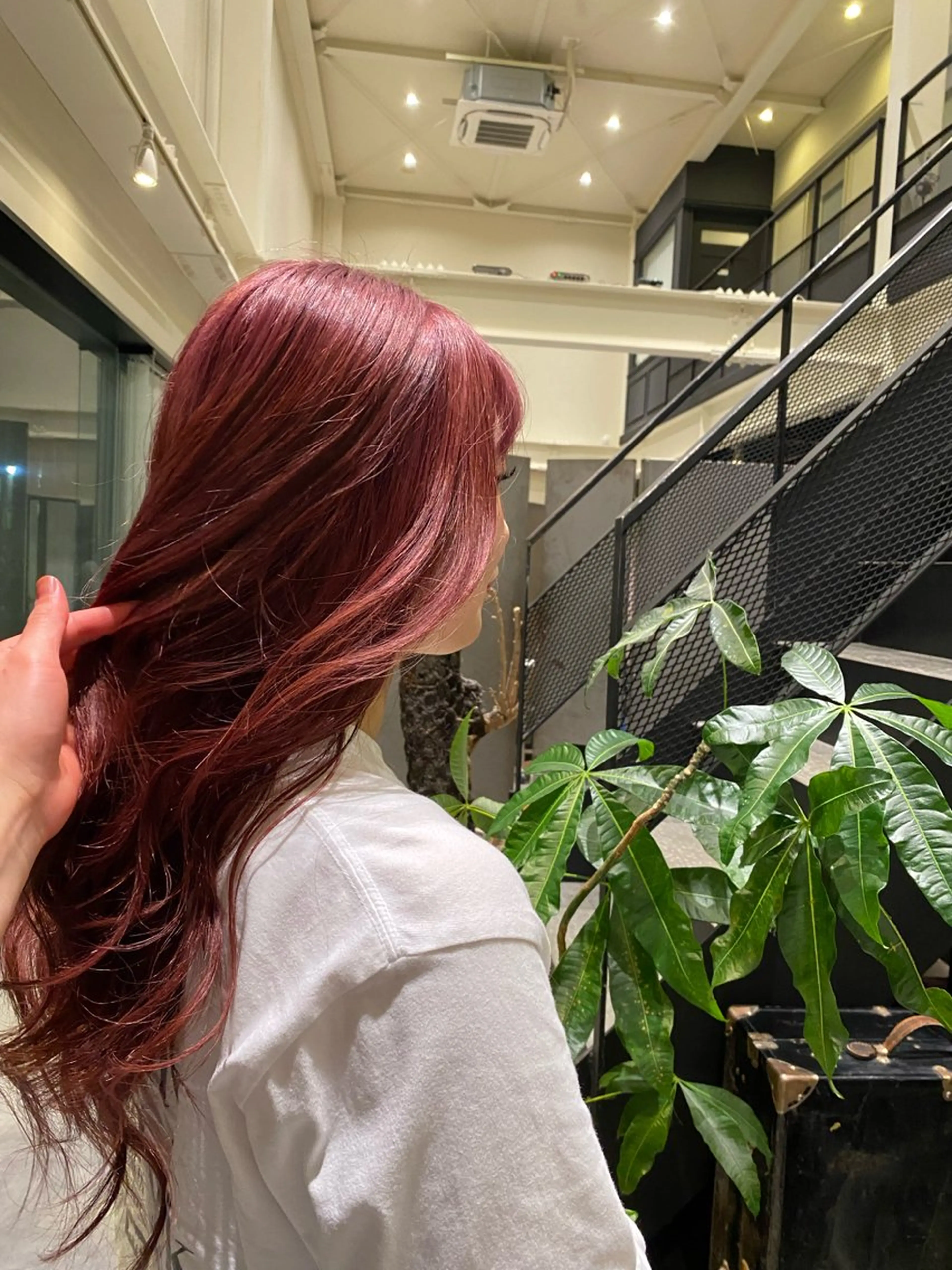 セミロング カラー 竹田 佳奈のヘアスタイル
