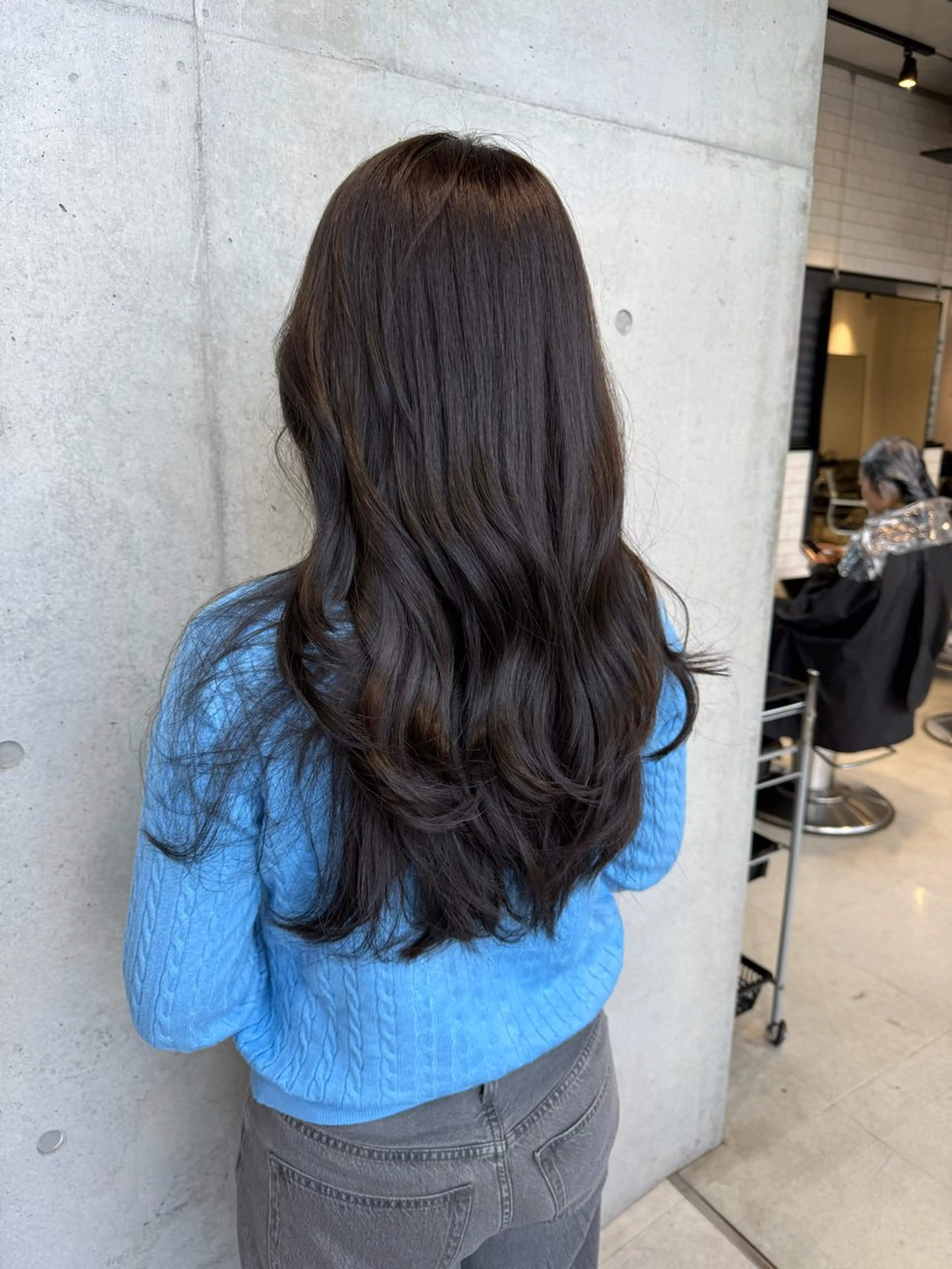 セミロング カラー カット ヘアカラー トリートメント 【銀座】艶髪/上品な カラー特化/涼/駅近のヘアスタイル