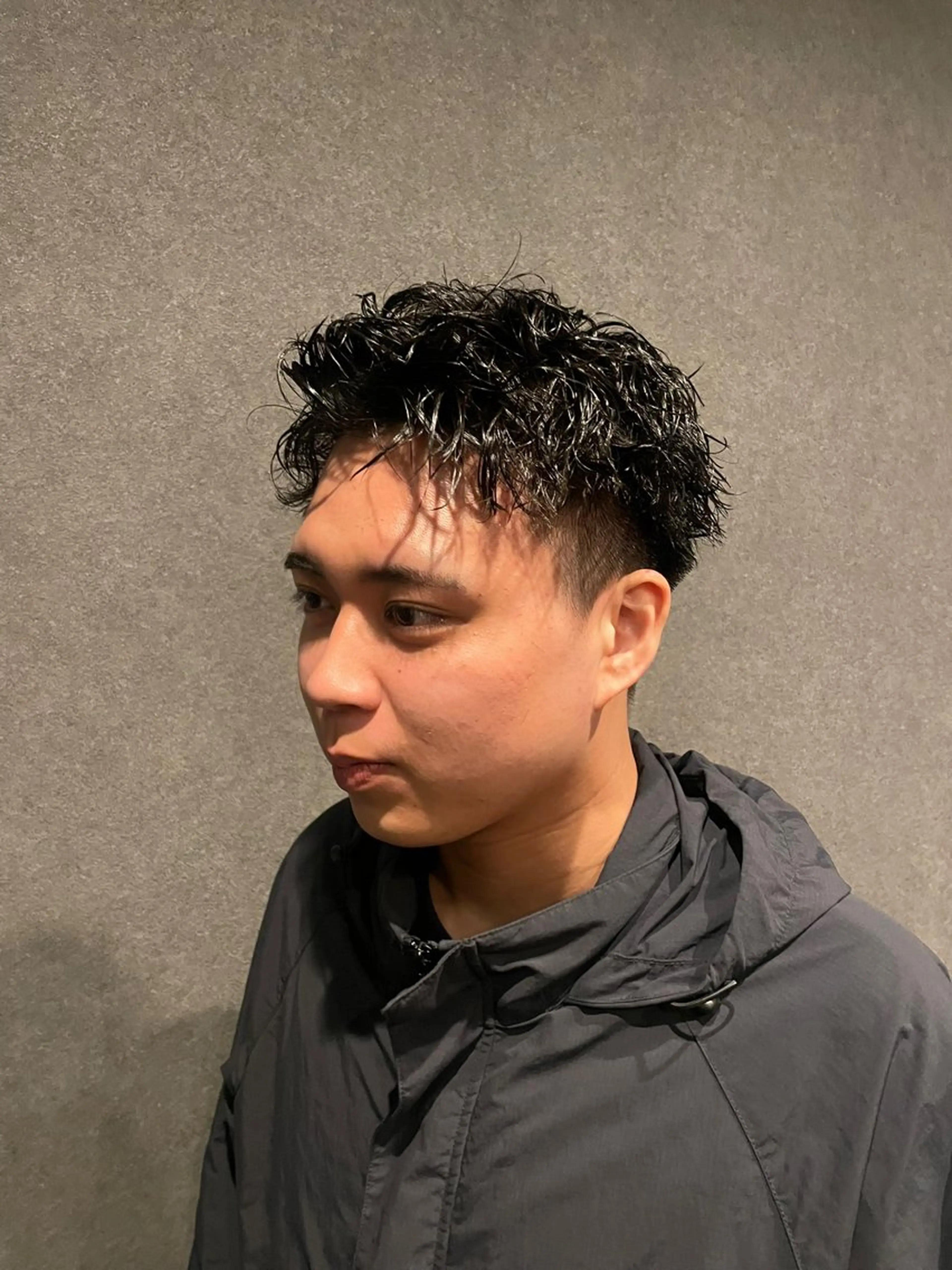 パーマ メンズ メンズパーマ 刈り上げ カット パーマ 宇野 颯太のヘアスタイル