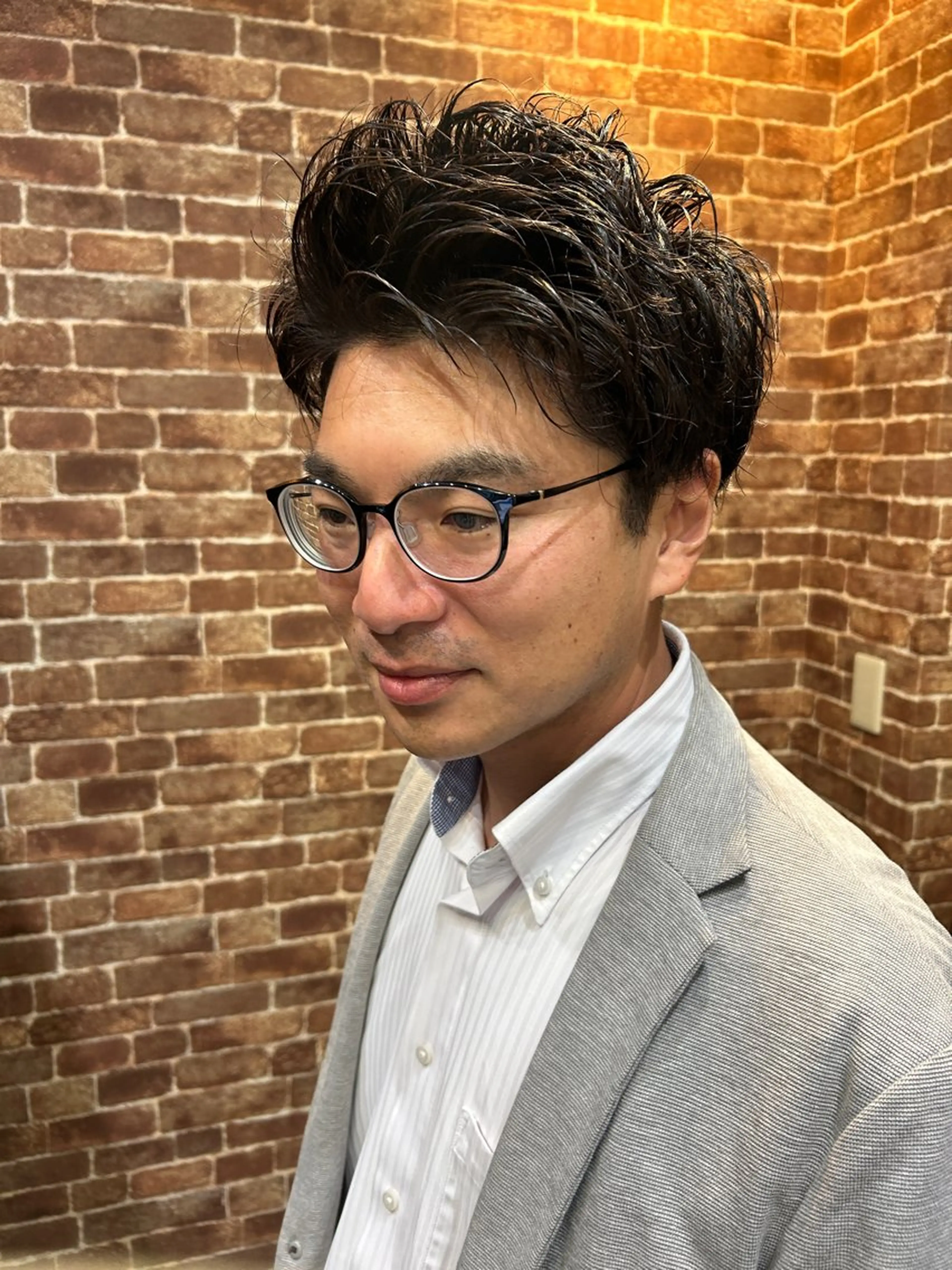 ショート メンズ カット パーマ 久木原 ゆりのヘアスタイル