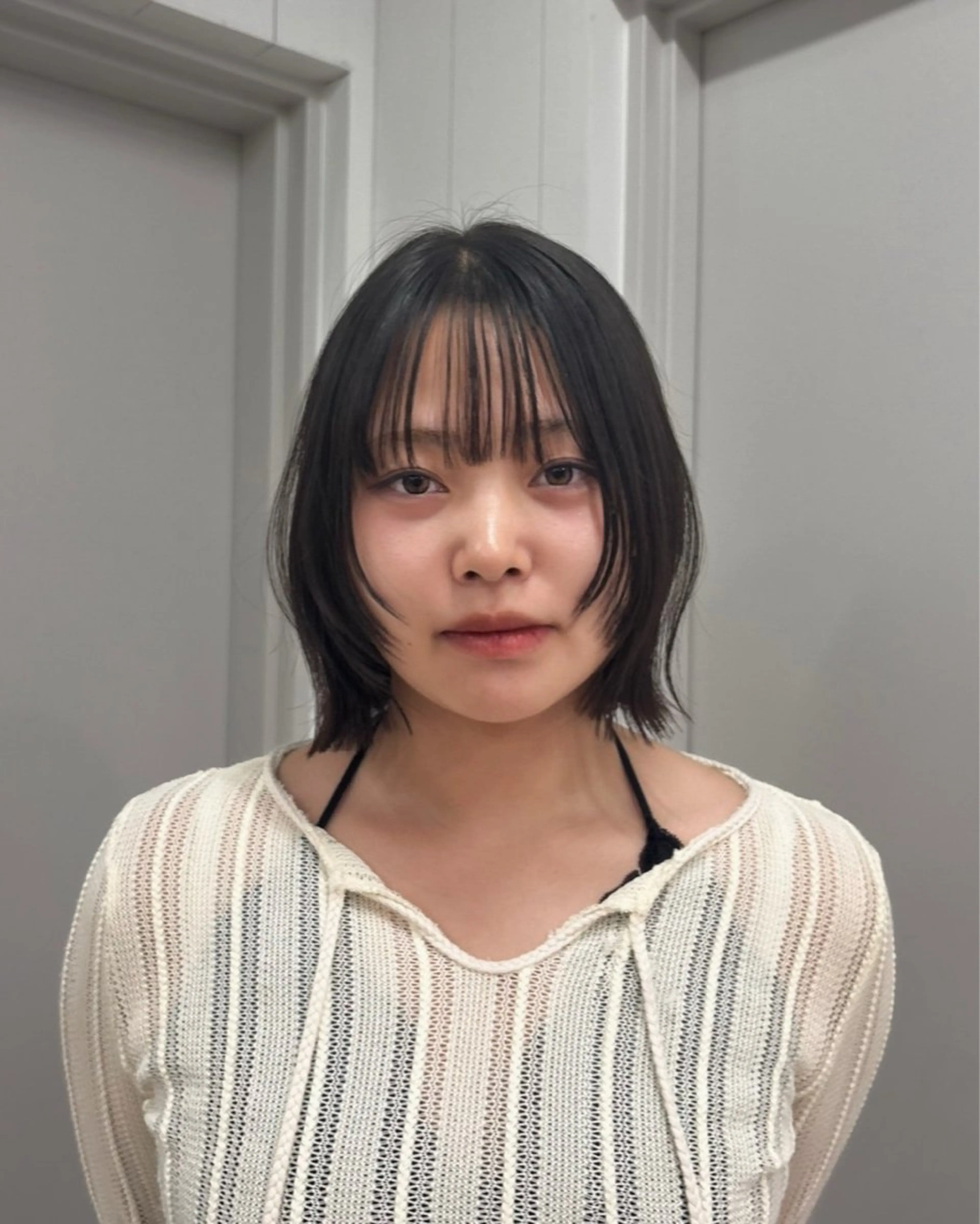 ショート ボブレイヤー ボブ 顔まわりレイヤー レイヤーカット ハイトーン/レイヤー 池袋/yumeのヘアスタイル