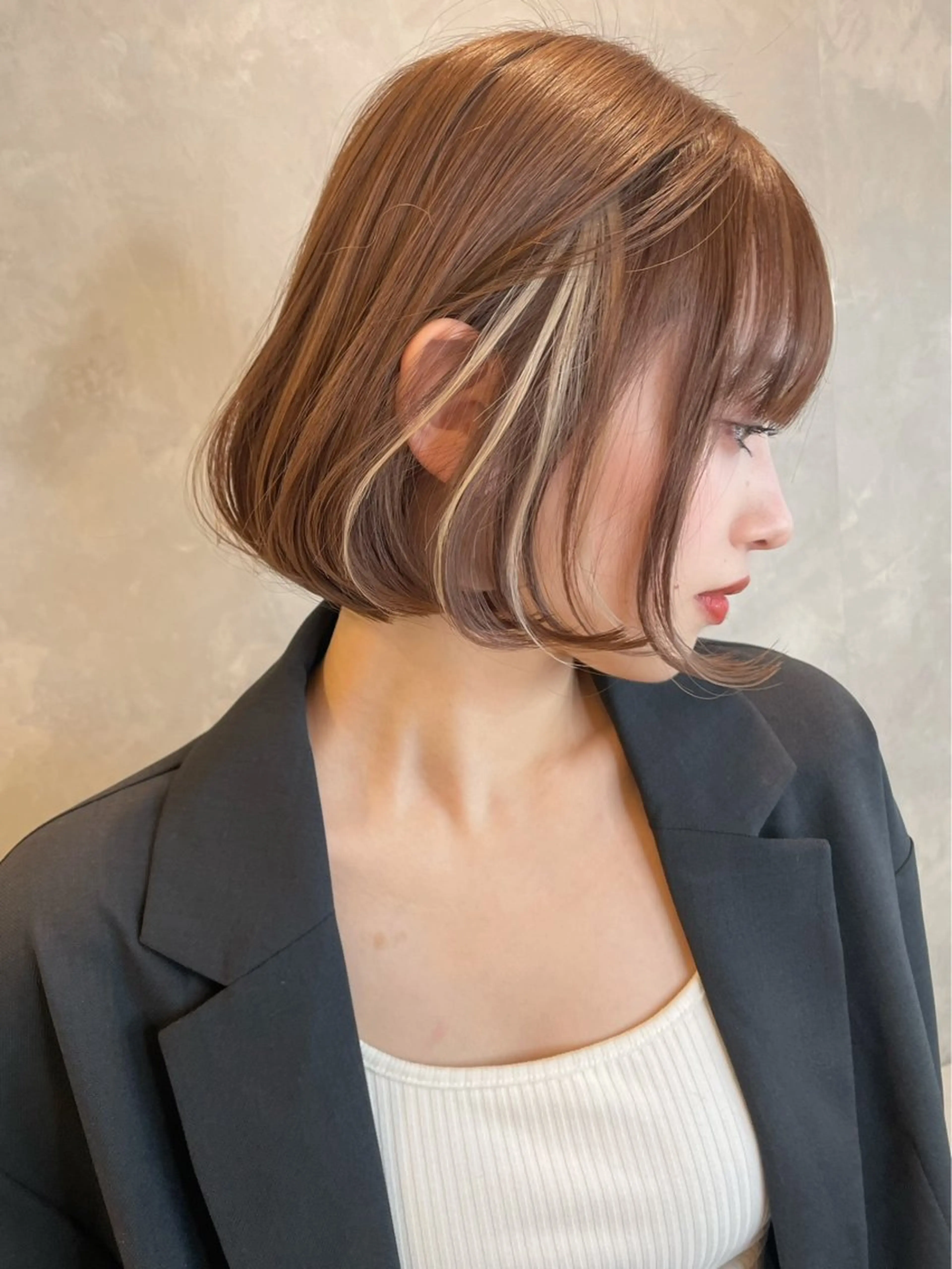 ミディアム 外国人風ヘア スペシャリスト★高沼のヘアスタイル