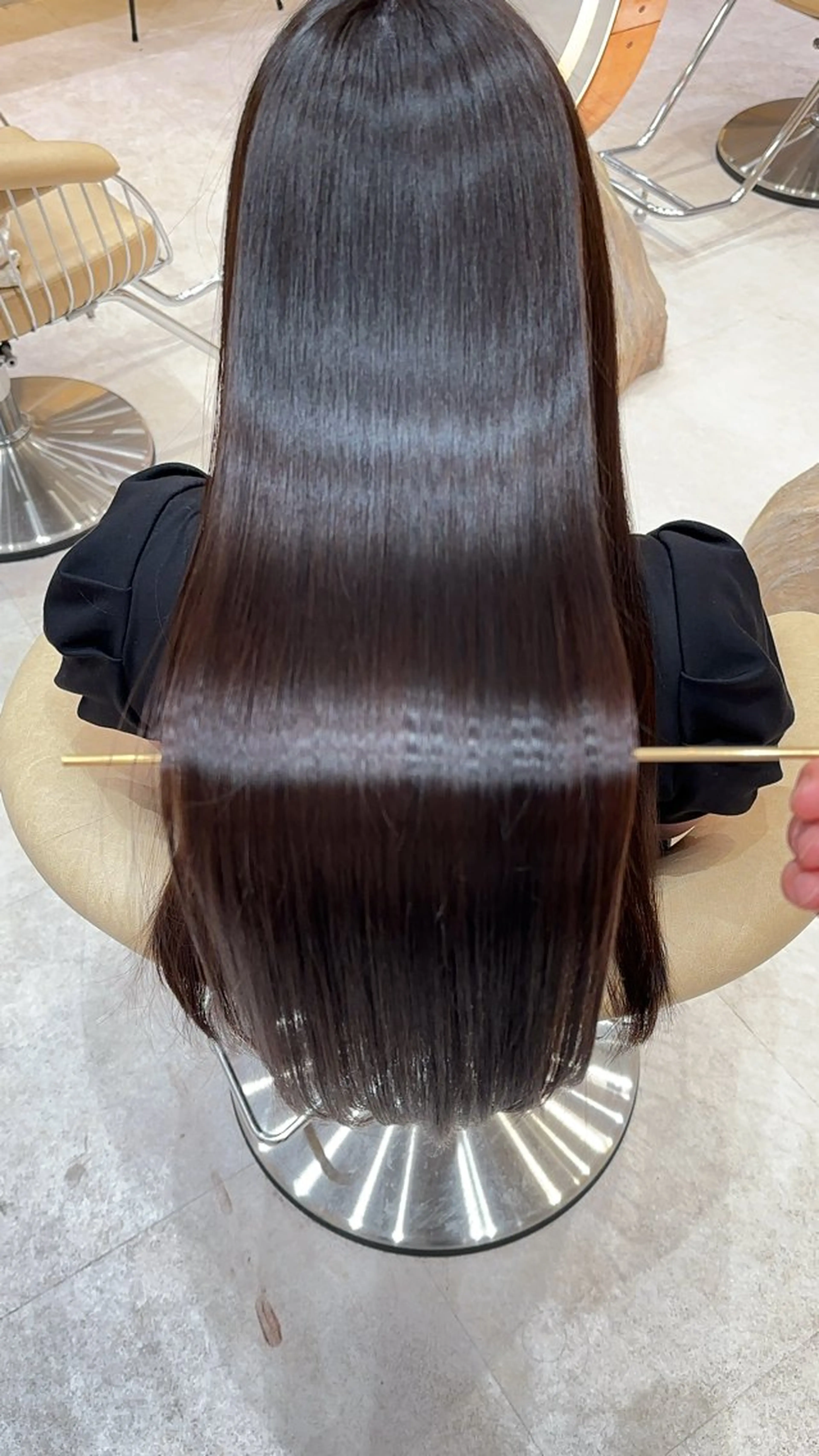 ロング カラー カット ヘアカラー 縮毛矯正 レイヤー❣️縮毛矯 川村利幸のヘアスタイル