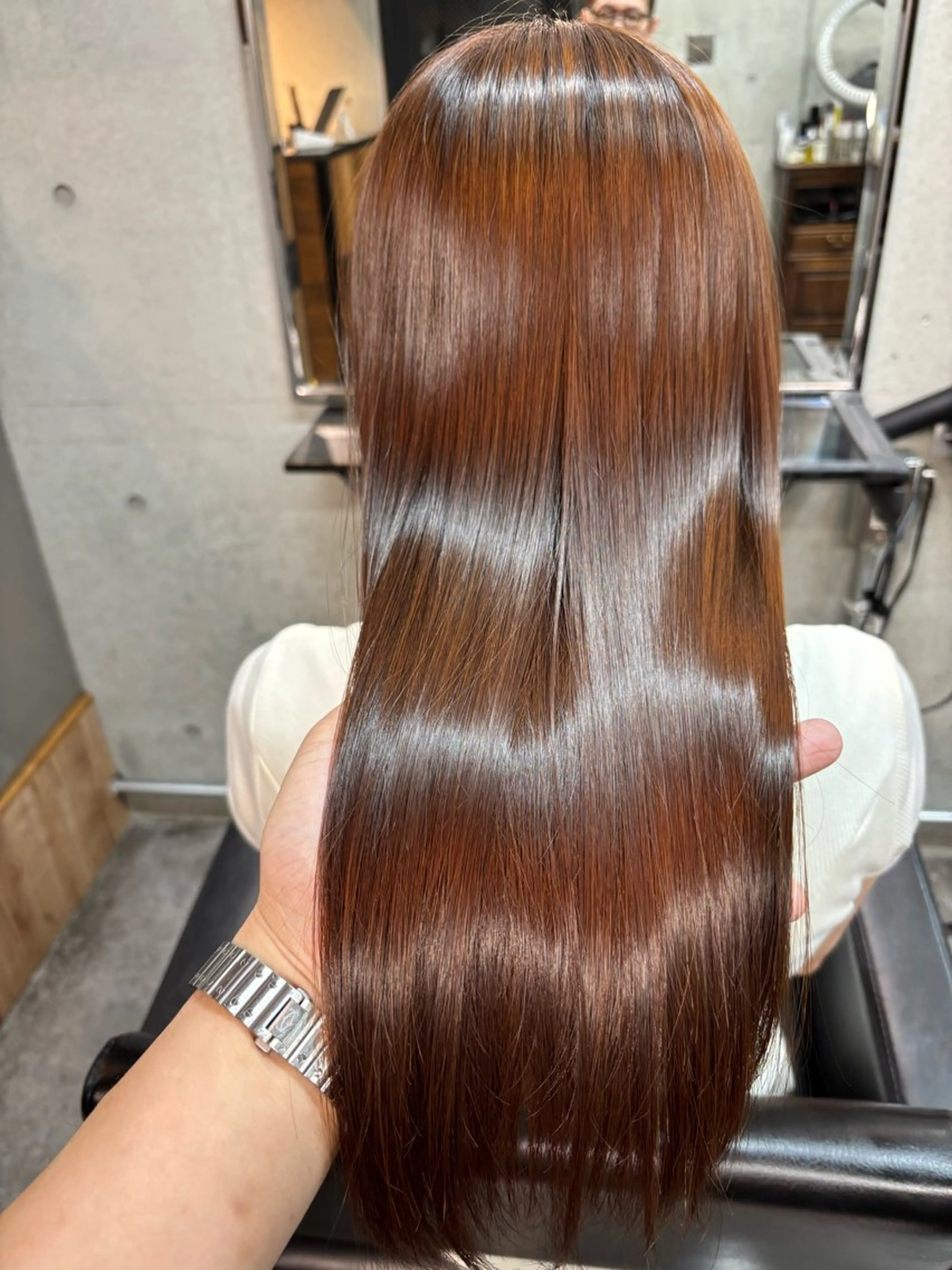 セミロング カラー パーマ ヘアカラー トリートメント ショートボブ髪質改善 縮毛矯正のプロ山道潤のヘアスタイル