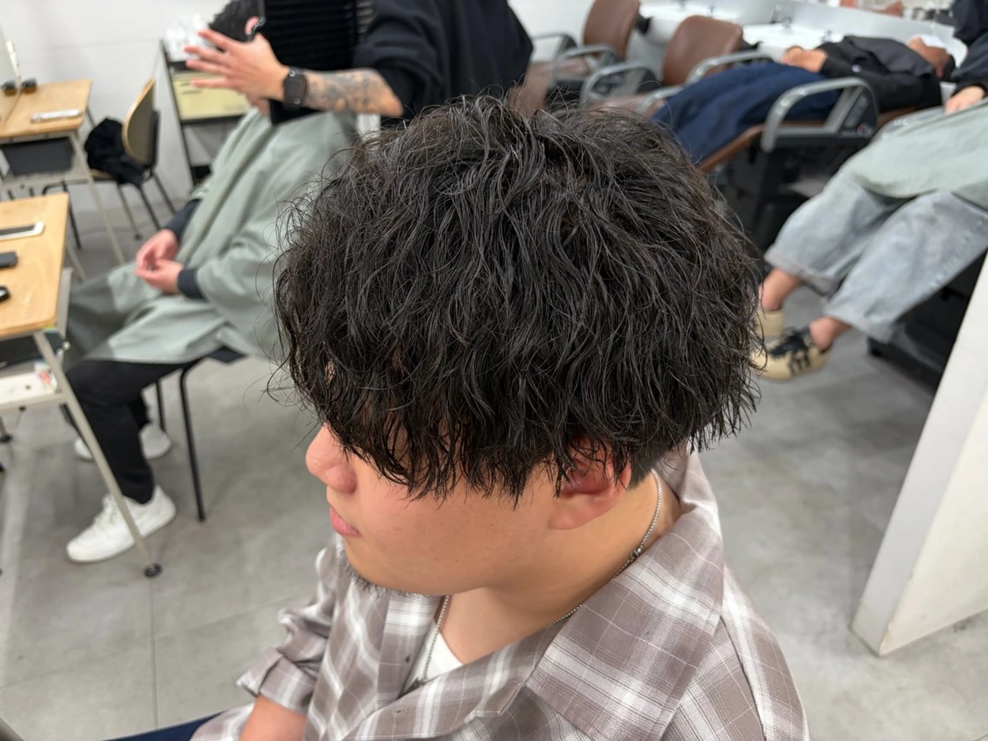 ショート パーマ カット パーマ メンズパーマ外屋敷 航のヘアスタイル