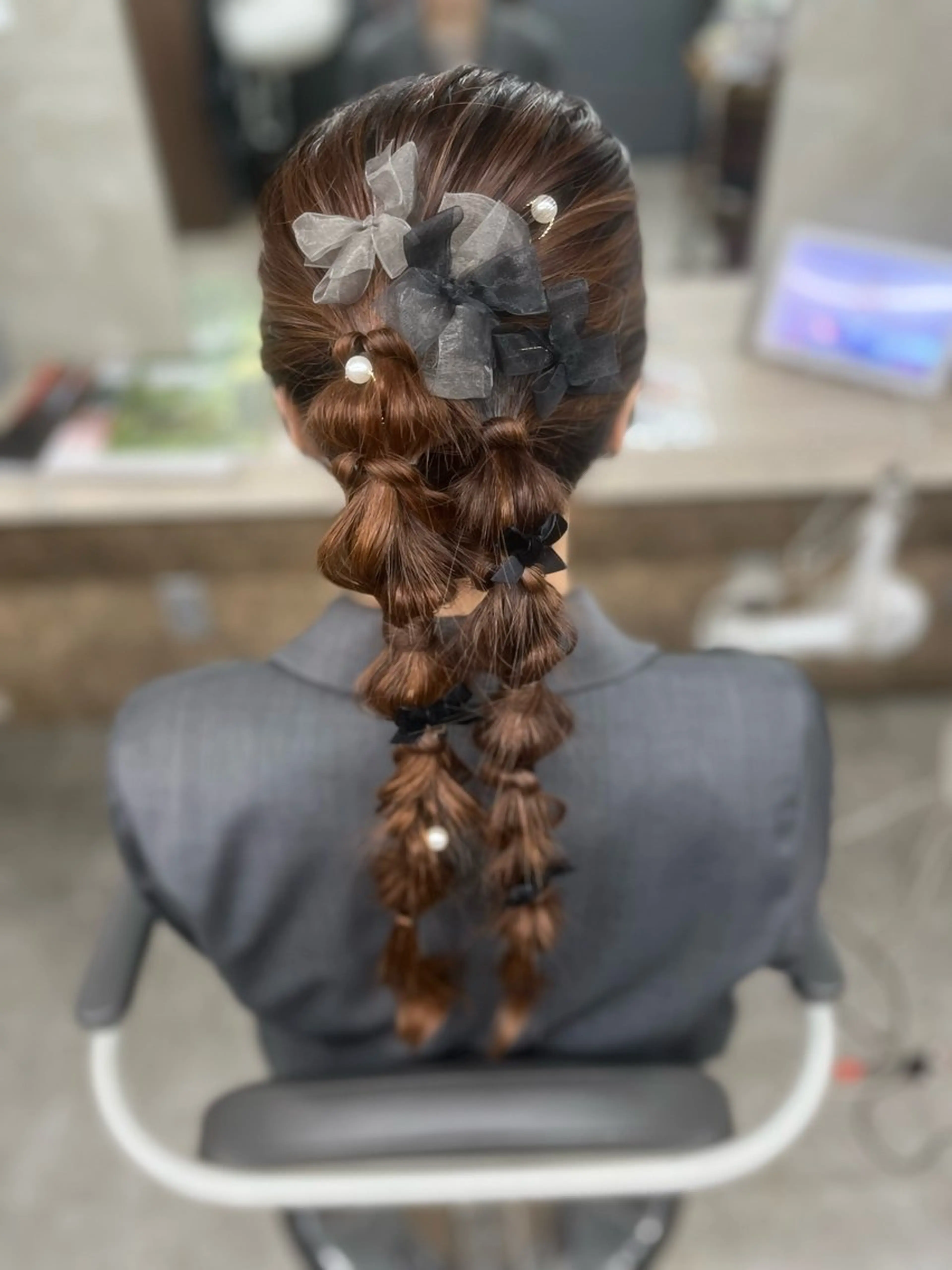 ロング ヘアアレンジ ヘアセット 🐈‍⬛多系統🕶 tsubura🖤のヘアスタイル